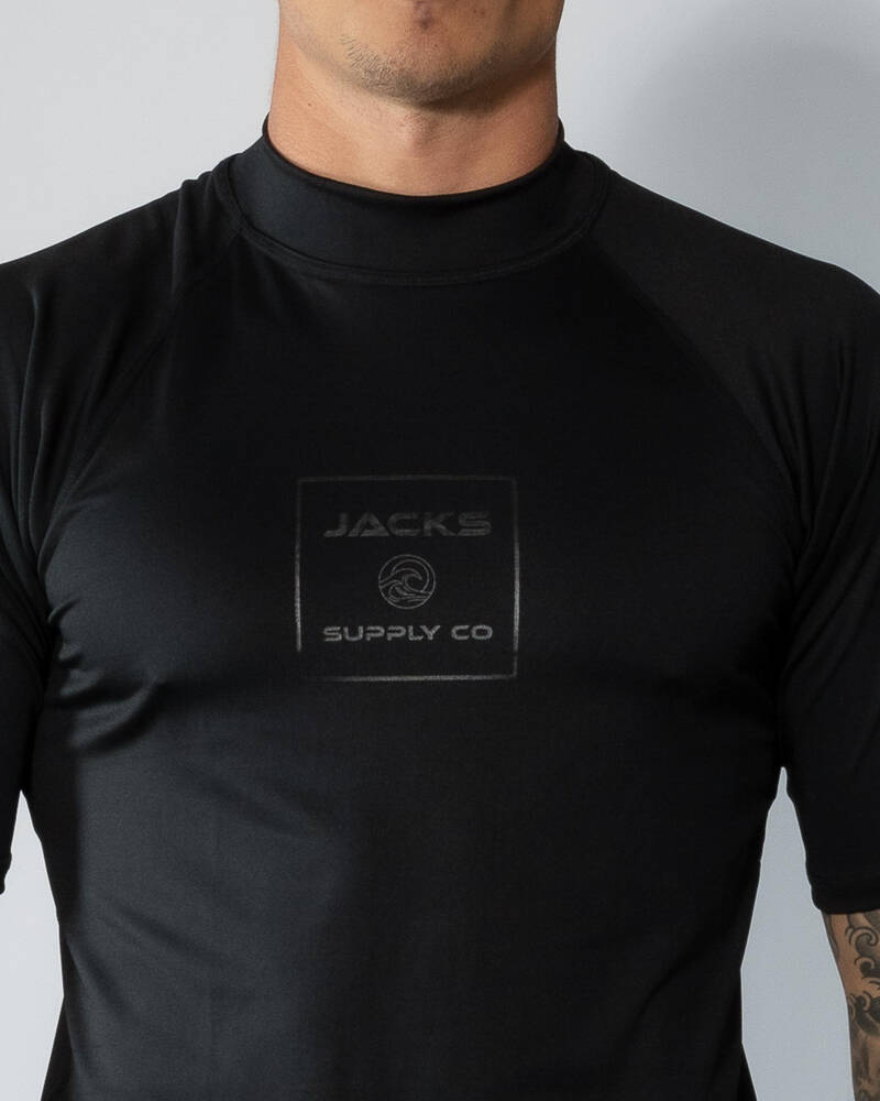 Jacks Covert Short Sleeve Rash Vest for Mens