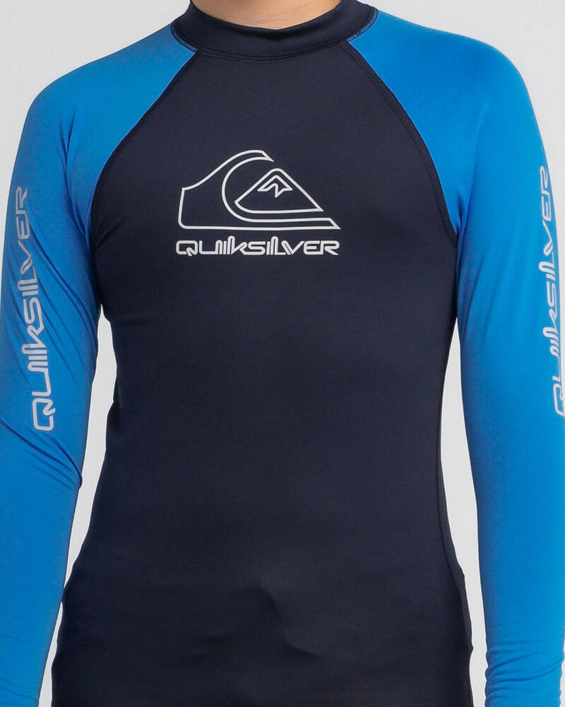 Quiksilver Boys' On Tour Long Sleeve Rash Vest for Mens