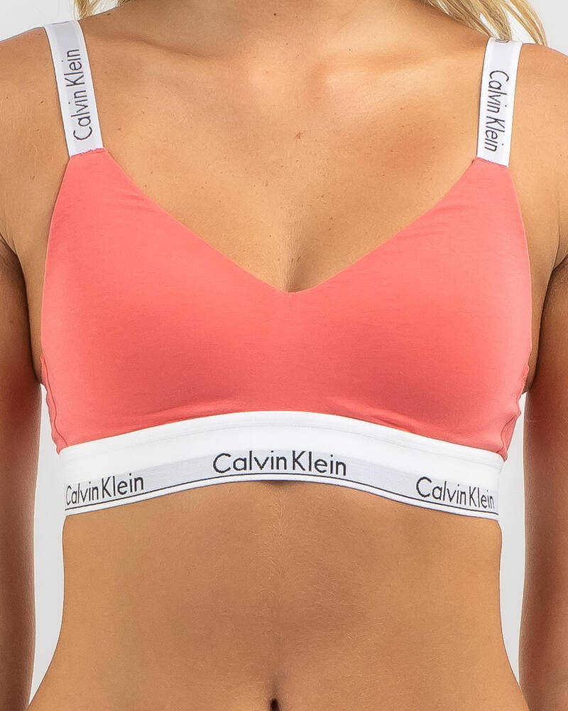 Calvin Klein Motive Cotton Lightly Lined Bralette