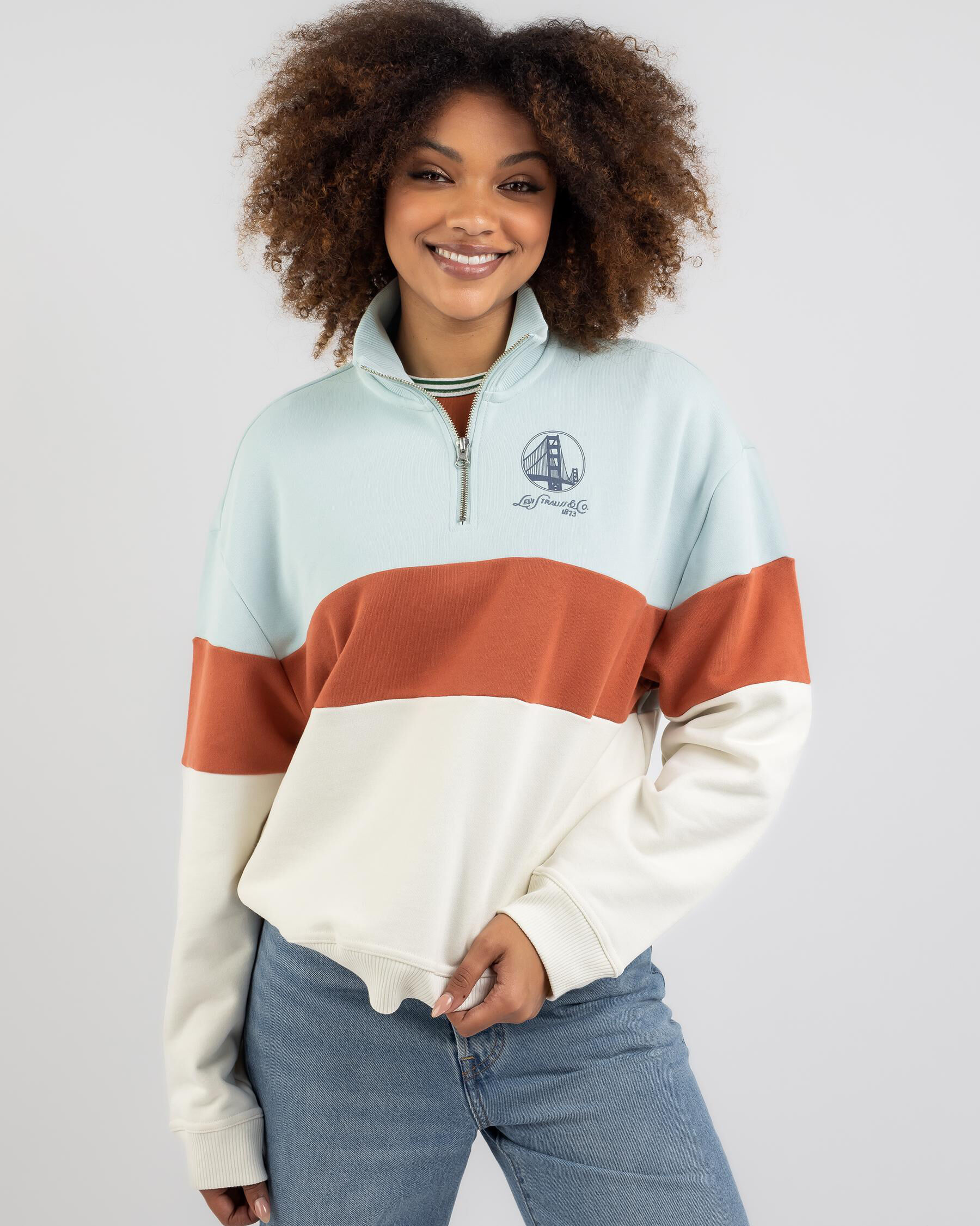 La hearts half zip sweatshirt online