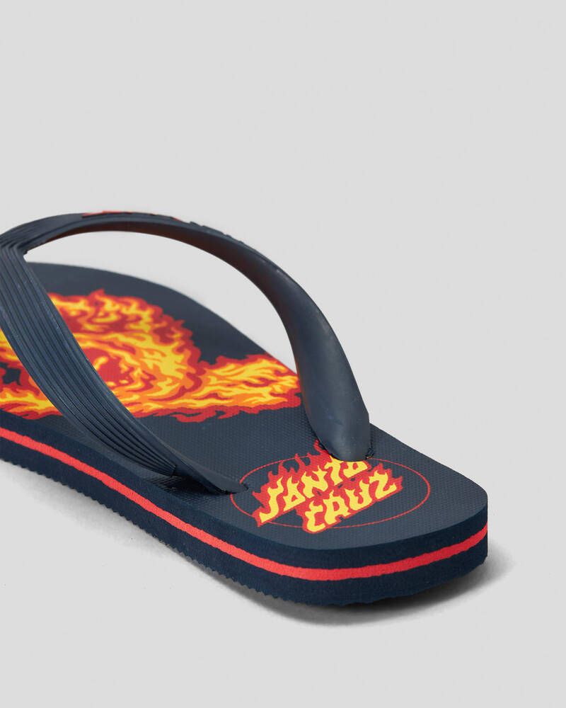 Santa Cruz Boys' Flamed Not A Dot Thongs for Mens