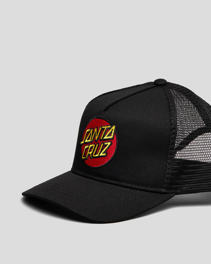 Santa Cruz Boys' Classic Dot Trucker Cap for Mens