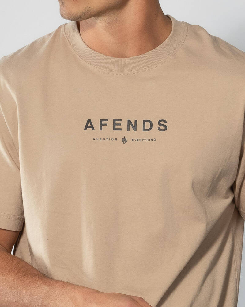 Afends Thrown Out T-Shirt for Mens