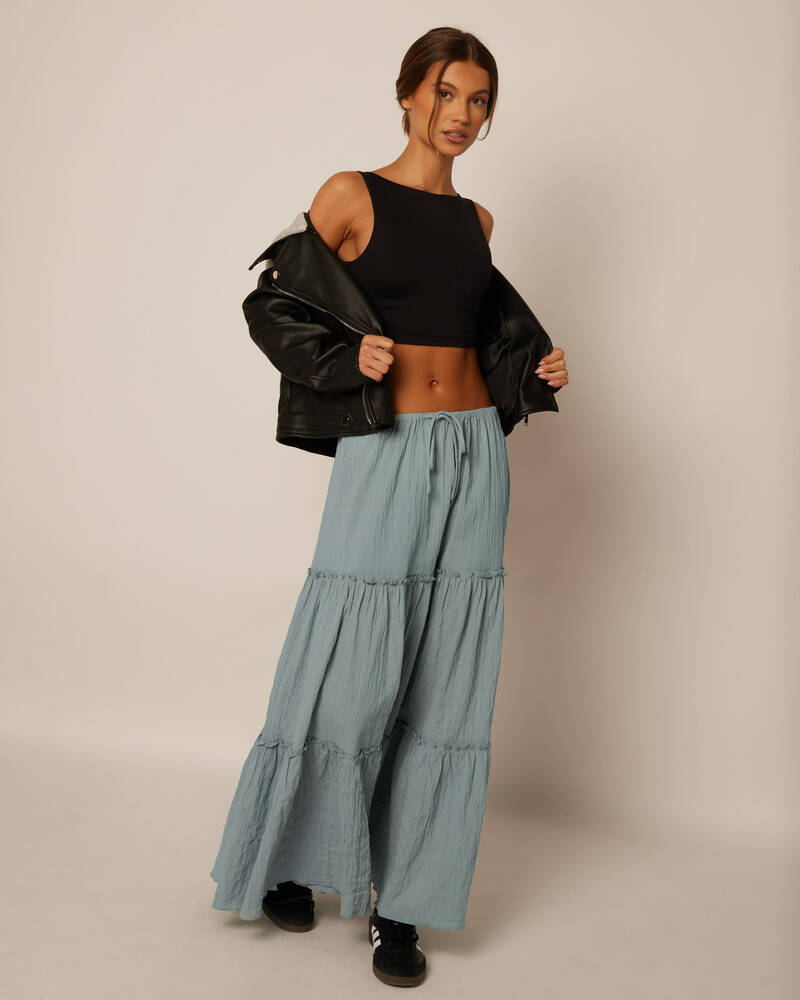 Ava And Ever Basic Super Soft Backless Crop Top for Womens