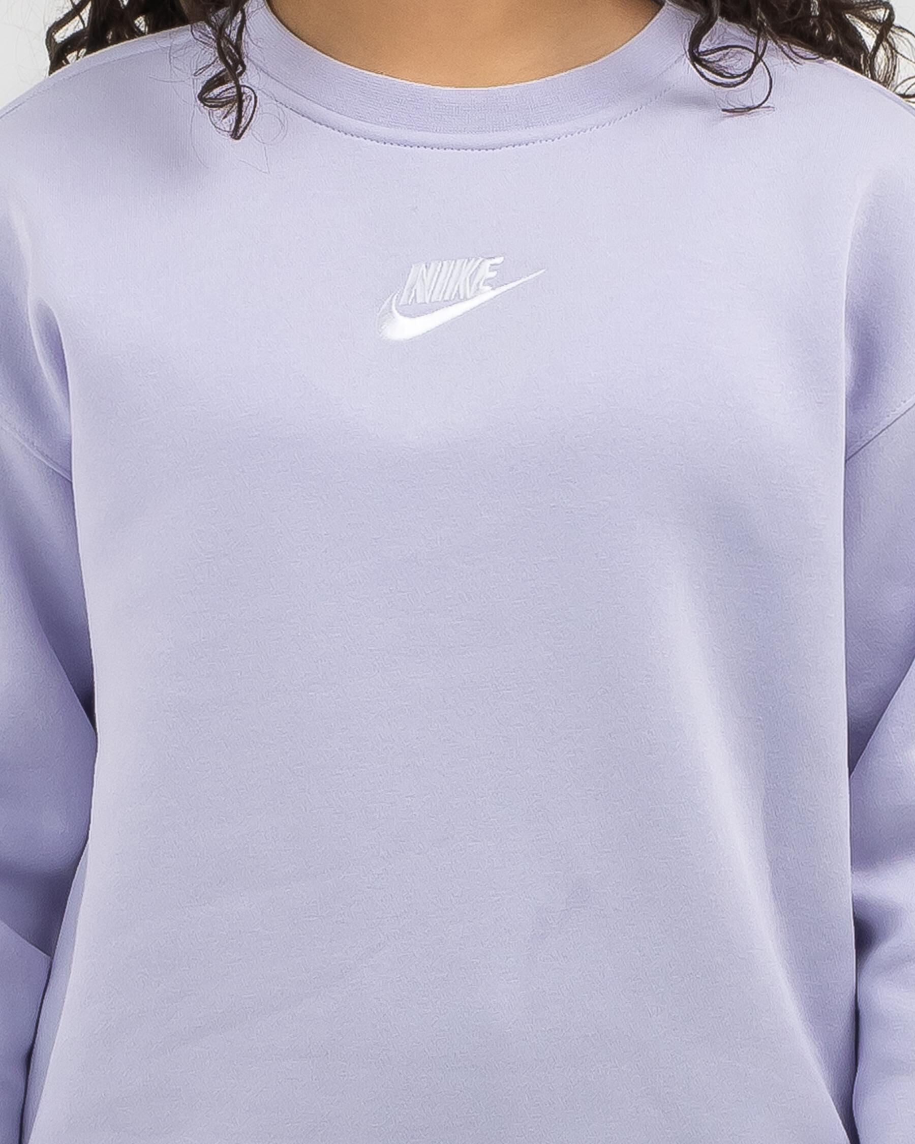 Nike Girls Sportswear BF Sweatshirt In Oxygen Purple white FREE