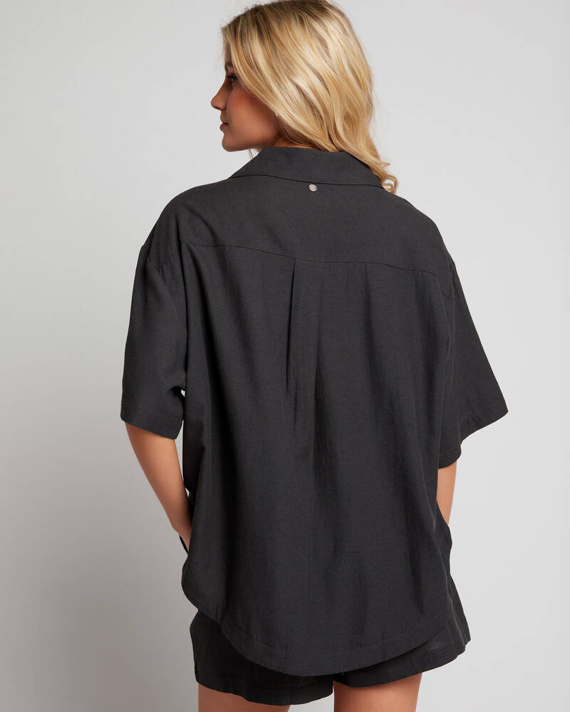 Roxy Bisous Oversized Shirt for Womens