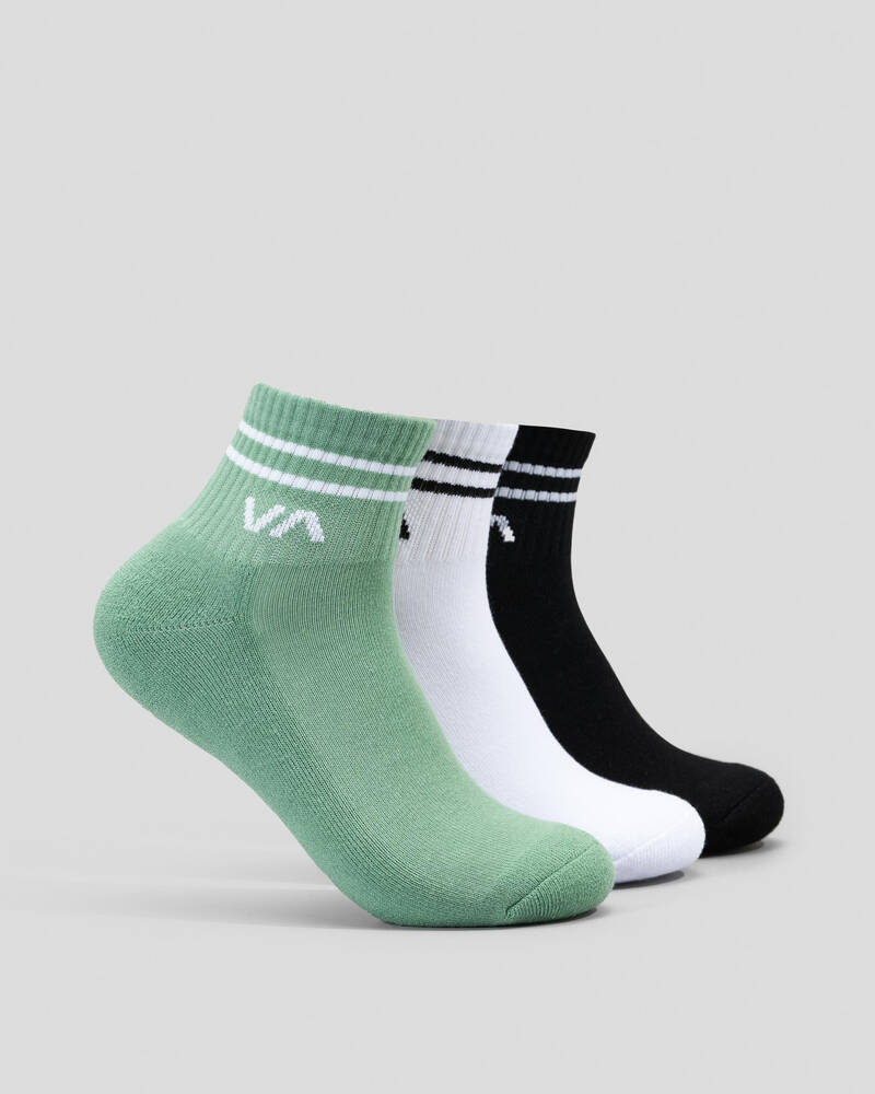 RVCA Womens VA Mini Crew Sock Pack for Womens