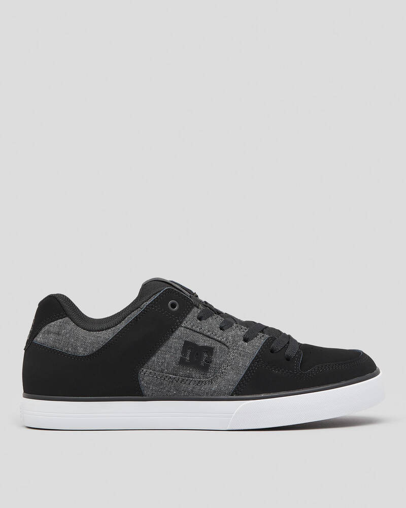 DC Shoes Pure Shoes In Black/grey/black - Fast Shipping & Easy Returns ...