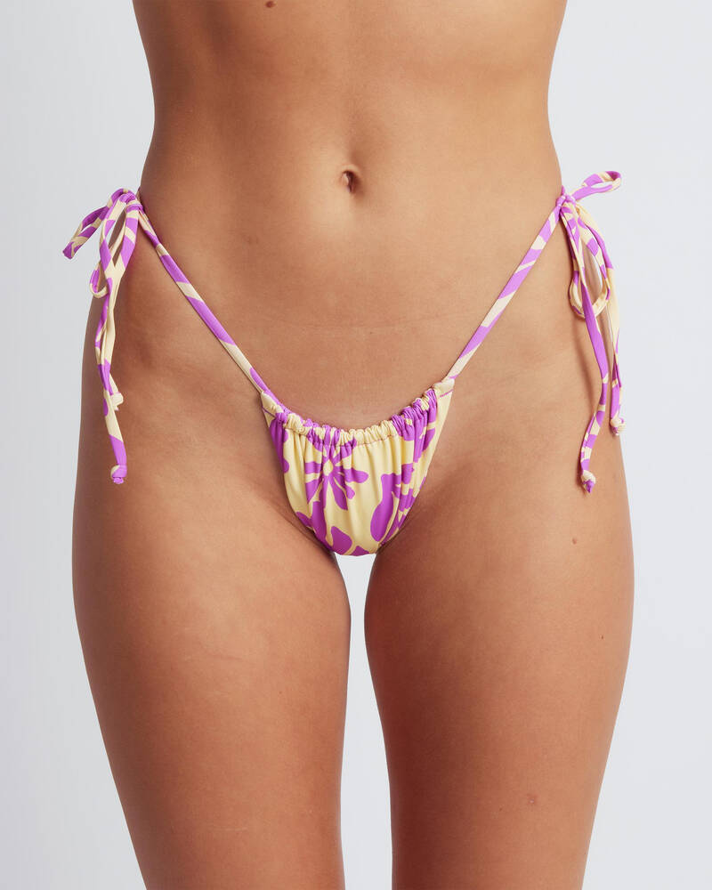 Billabong Deep Sea Daisy Reversible Bells Bikini Bottom for Womens