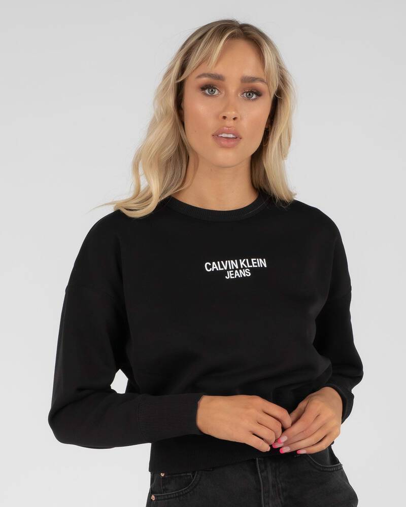 Calvin Klein Institutional Back Logo Sweatshirt for Womens
