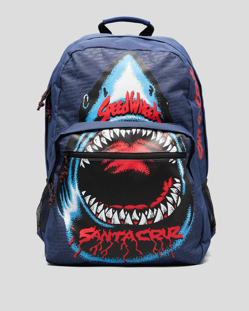 Santa Cruz Speed Wheels Shark Backpack for Mens