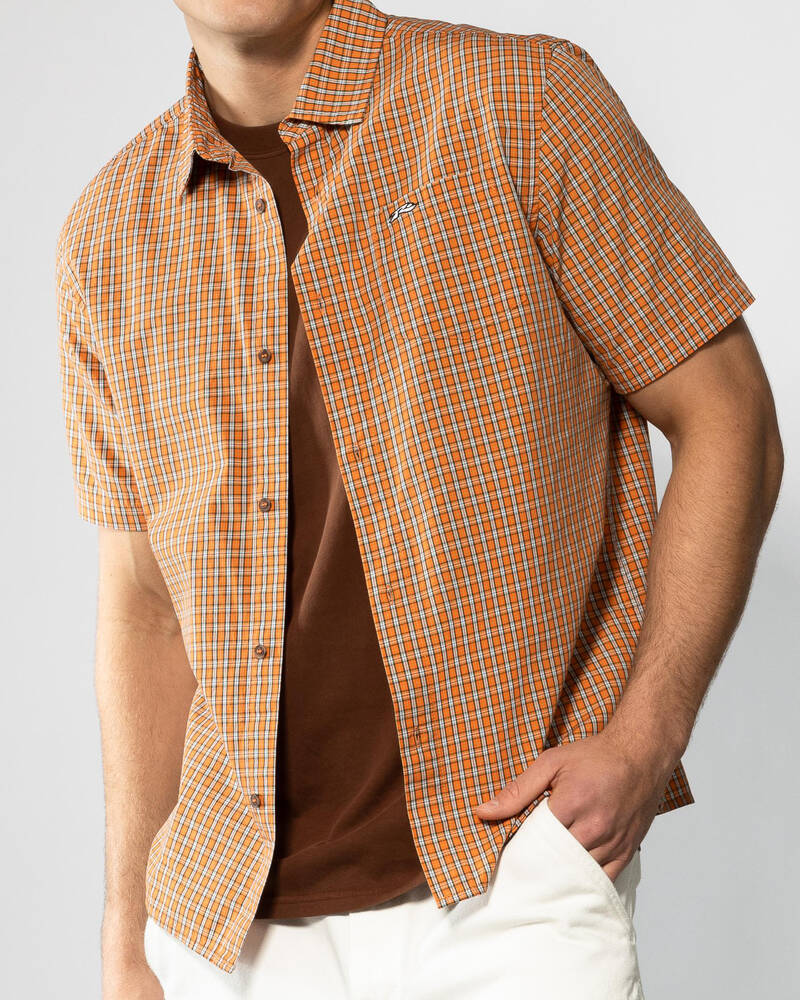 Rusty Datsun Check Short Sleeve Shirt for Mens