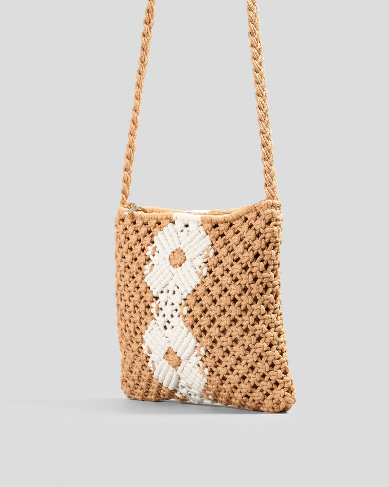 Mooloola Coolum Macrame Crossbody Bag for Womens