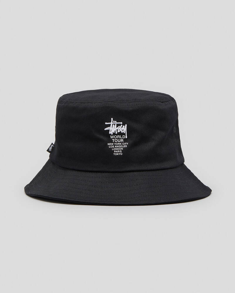 Stussy World Tour Bucket Hat for Mens