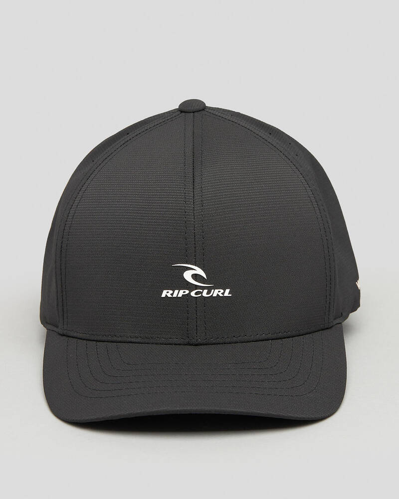 Shop Rip Curl Vaporcool Flexfit Cap In Black - Fast Shipping & Easy ...
