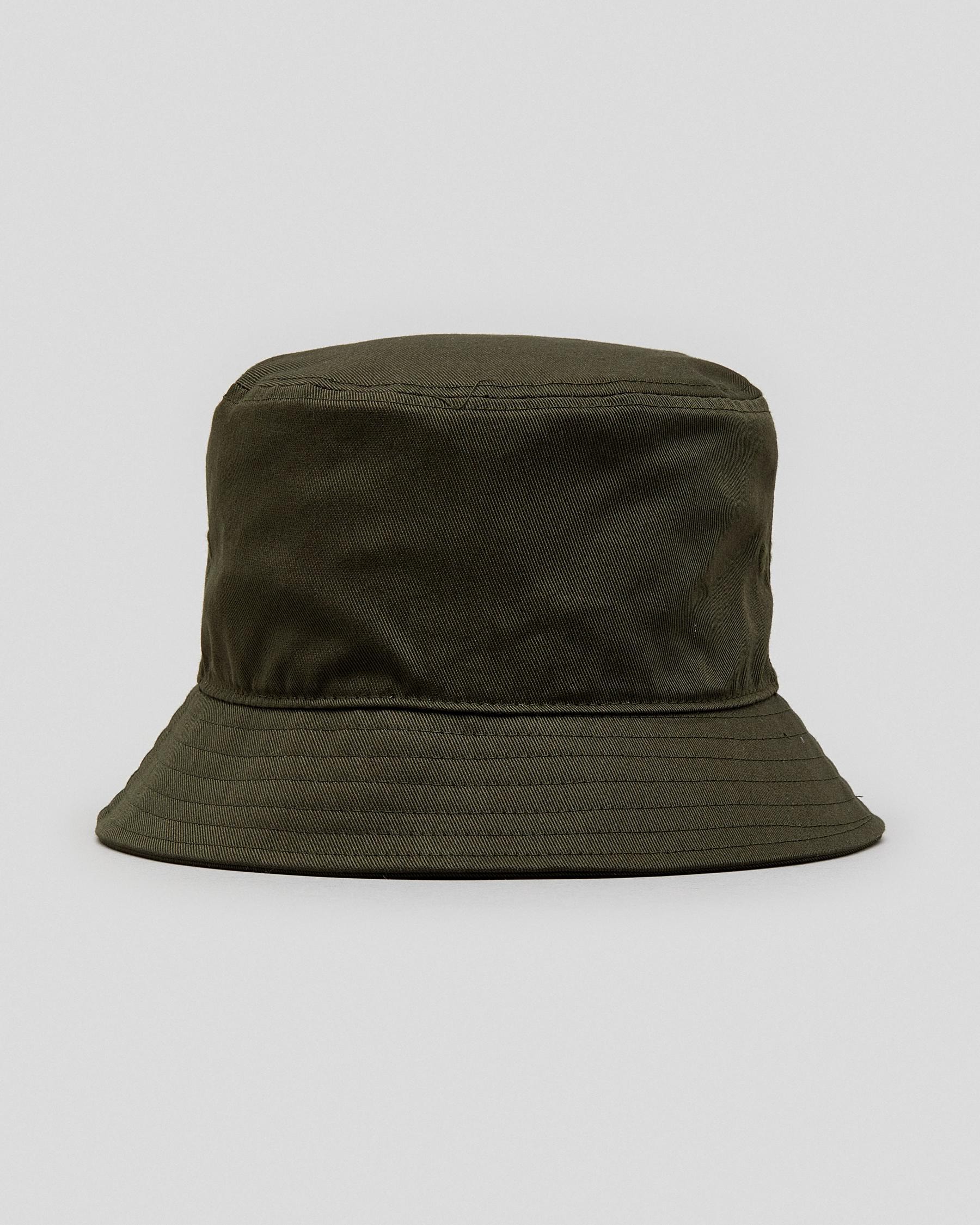 Shop Tommy Hilfiger Flag Bucket Hat In Camo Green - Fast Shipping ...