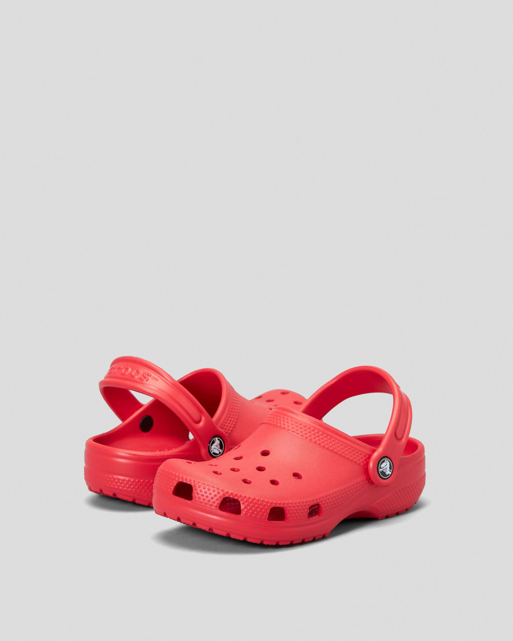 Shop Crocs Kids' Classic Clogs In Varsity Red - Fast Shipping & Easy ...