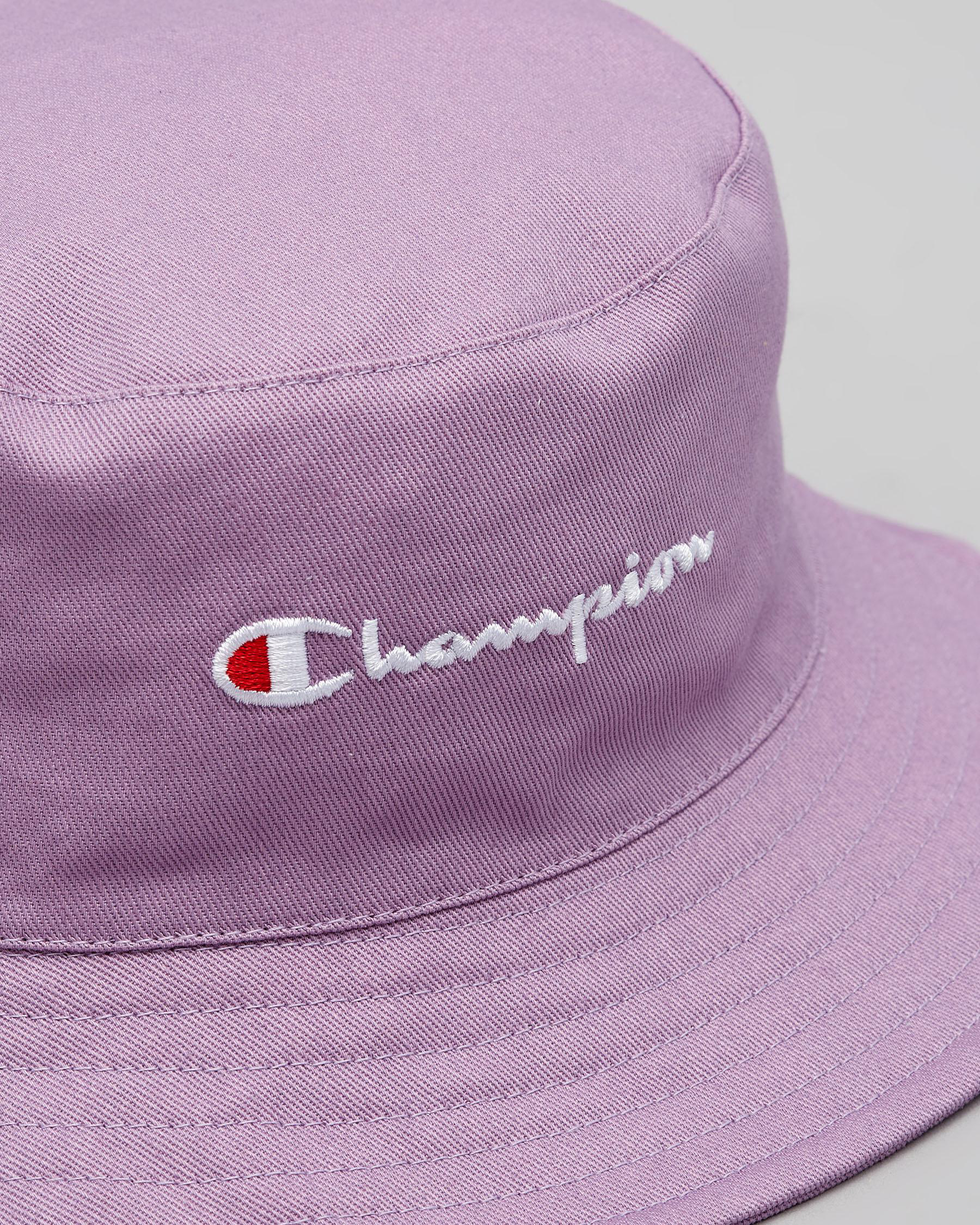 champion bucket hat purple