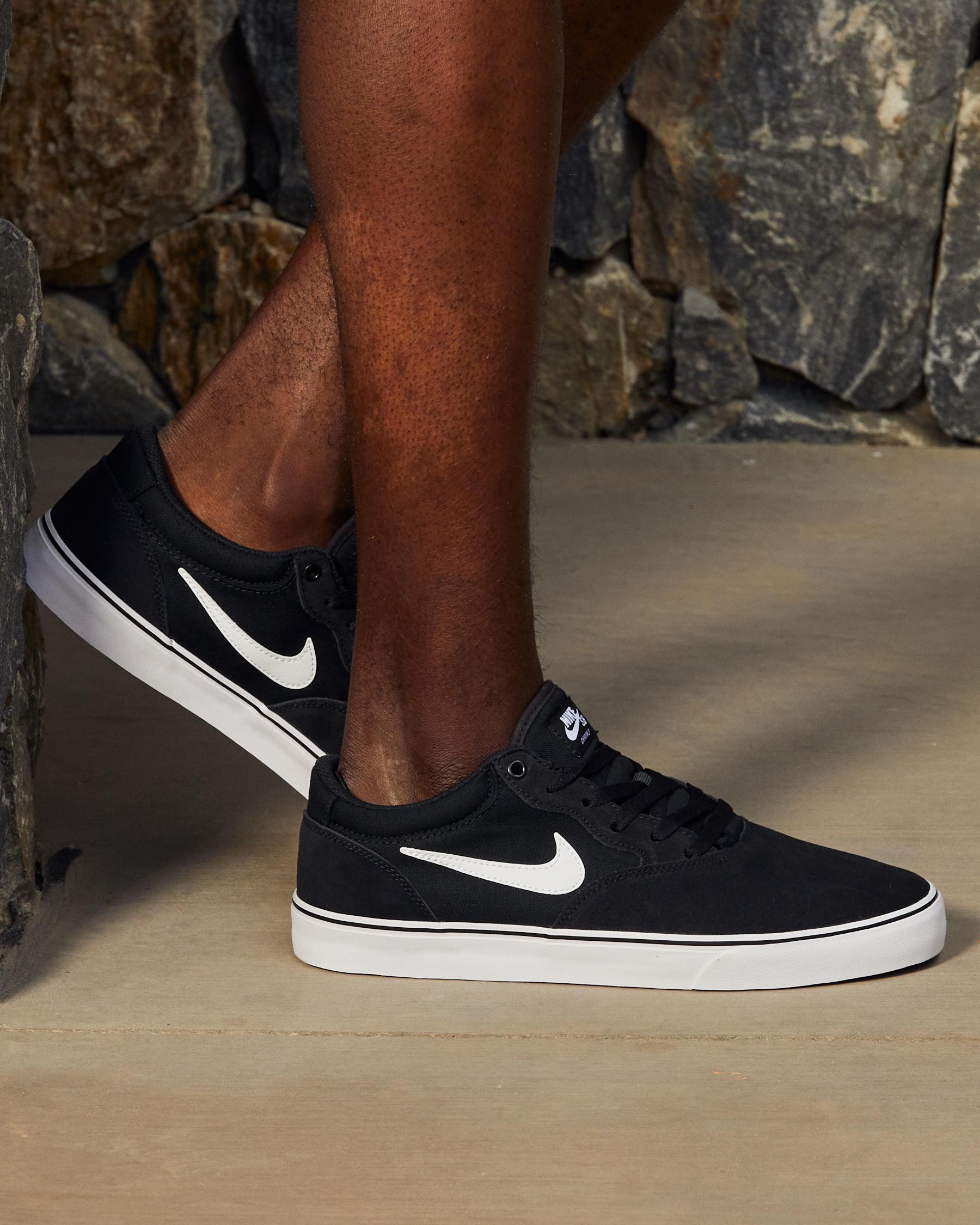 Shop Nike Chron 2 Shoes In Black/white-black - Fast Shipping & Easy ...