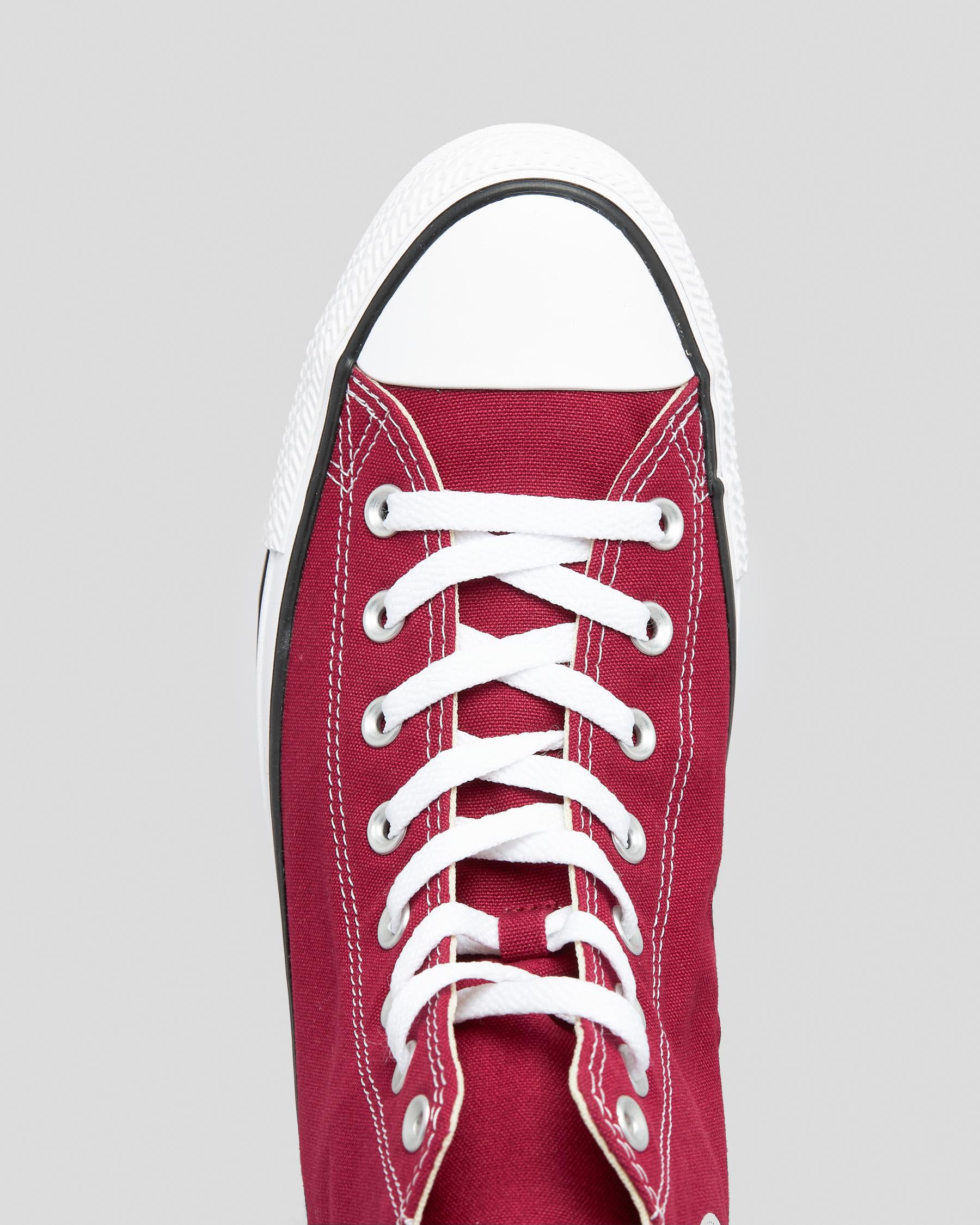 Shop Converse Chuck Taylor All Star Shoes In Maroon - Fast Shipping ...