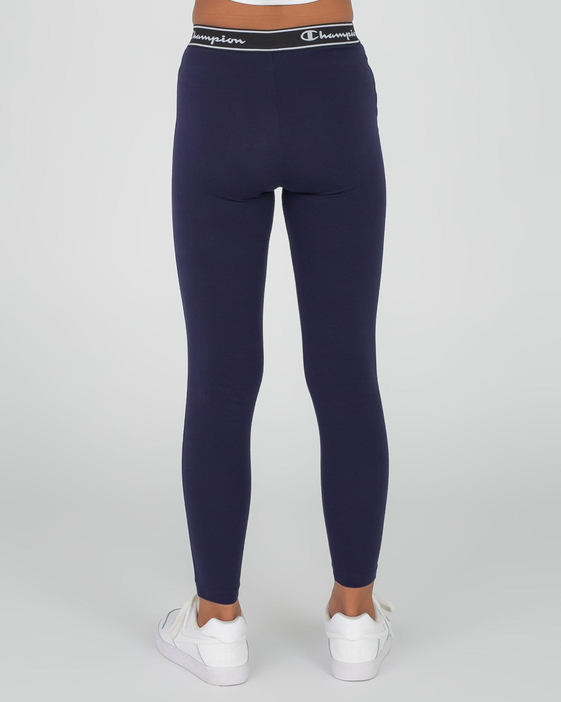 Shop Champion Girls' Champion Tights In Navy - Fast Shipping & Easy ...