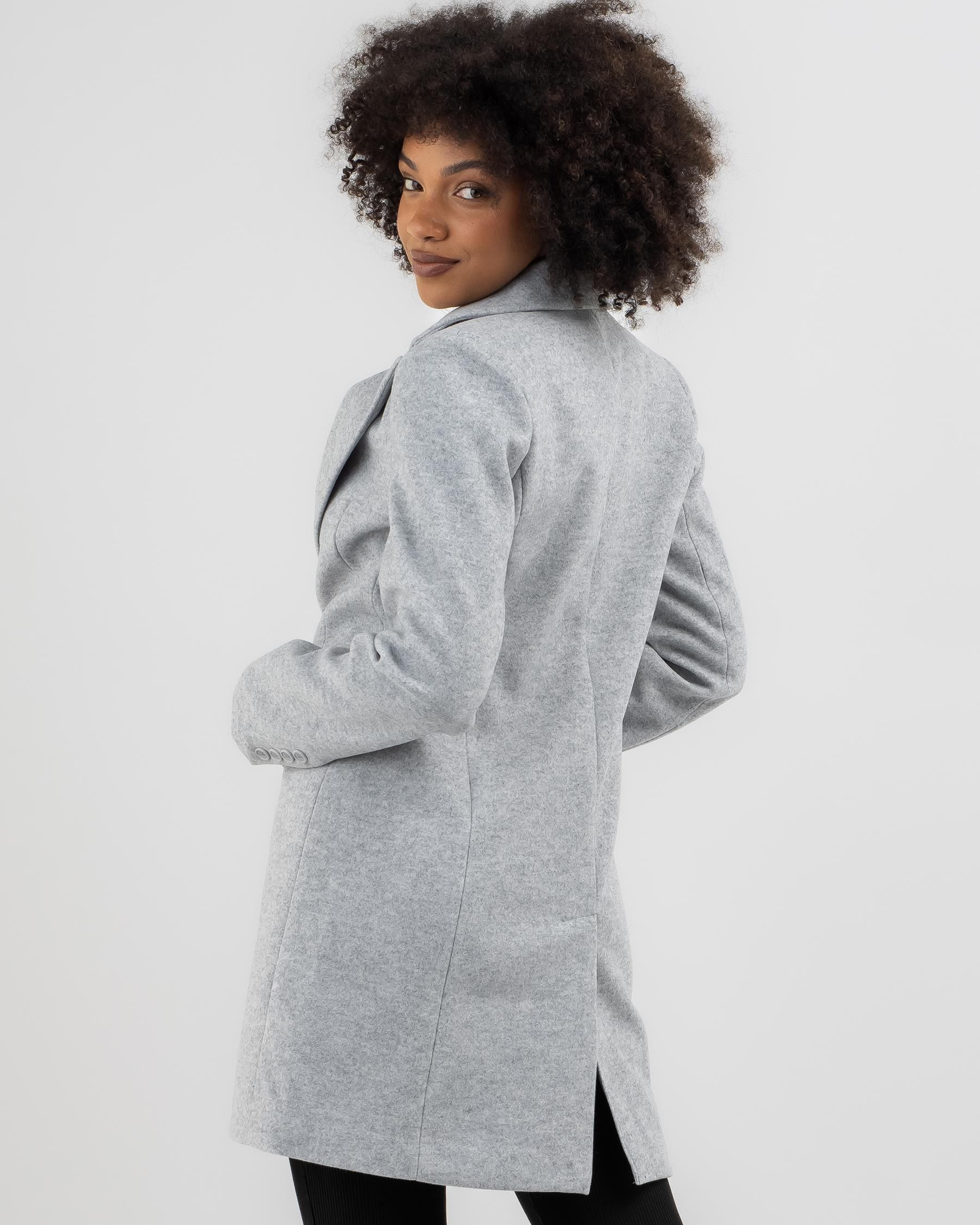 Shop Ava And Ever Rowland Coat In Grey - Fast Shipping & Easy Returns ...