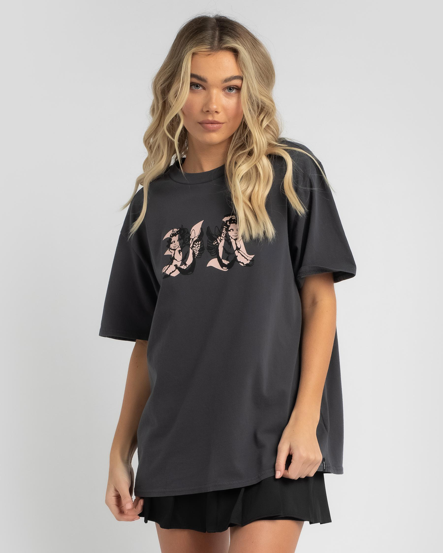 RVCA Cherubs Rummage T-Shirt In Pirate Black | City Beach Australia