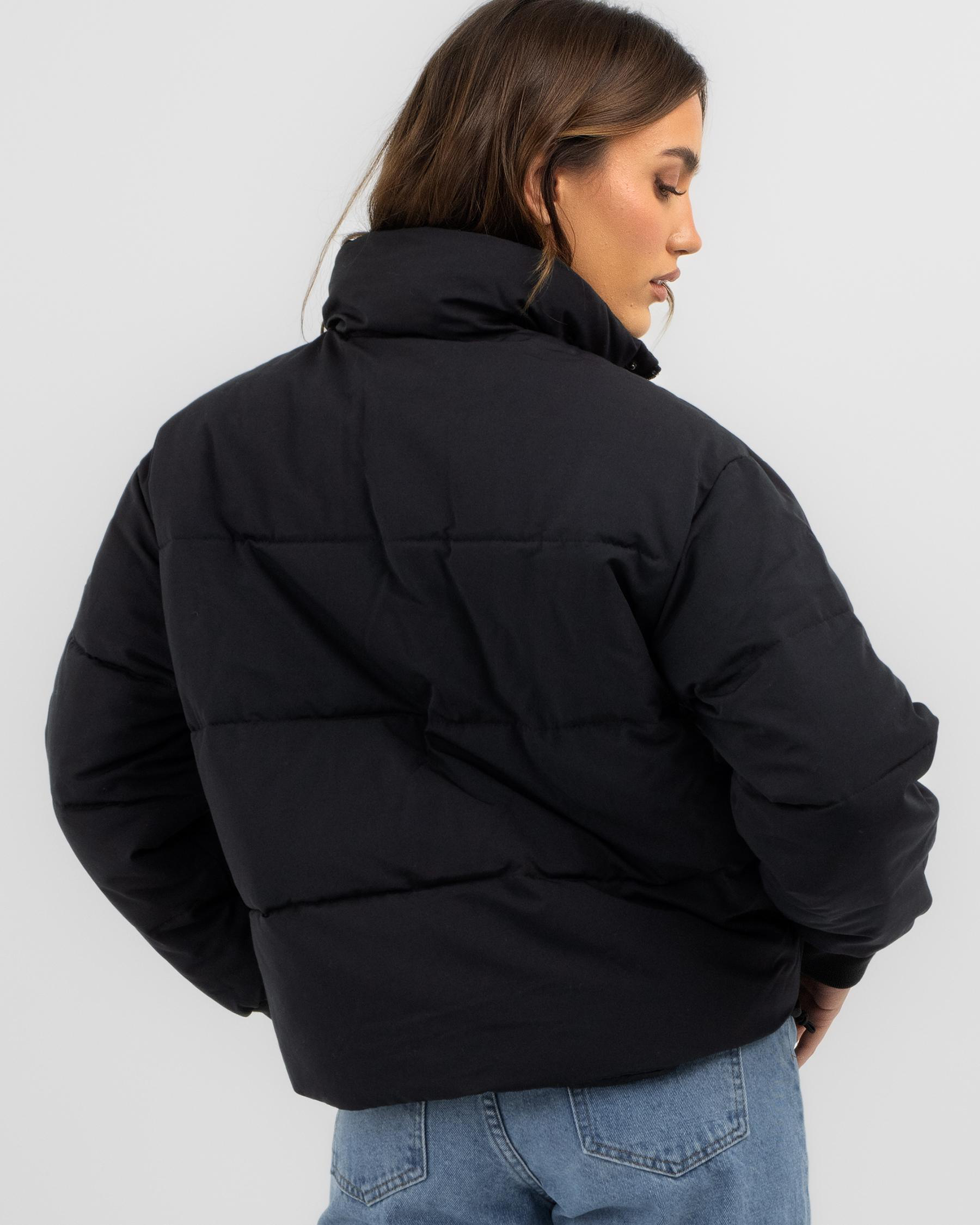 Roxy New Age Puffer Jacket In Anthracite - Fast Shipping & Easy Returns ...