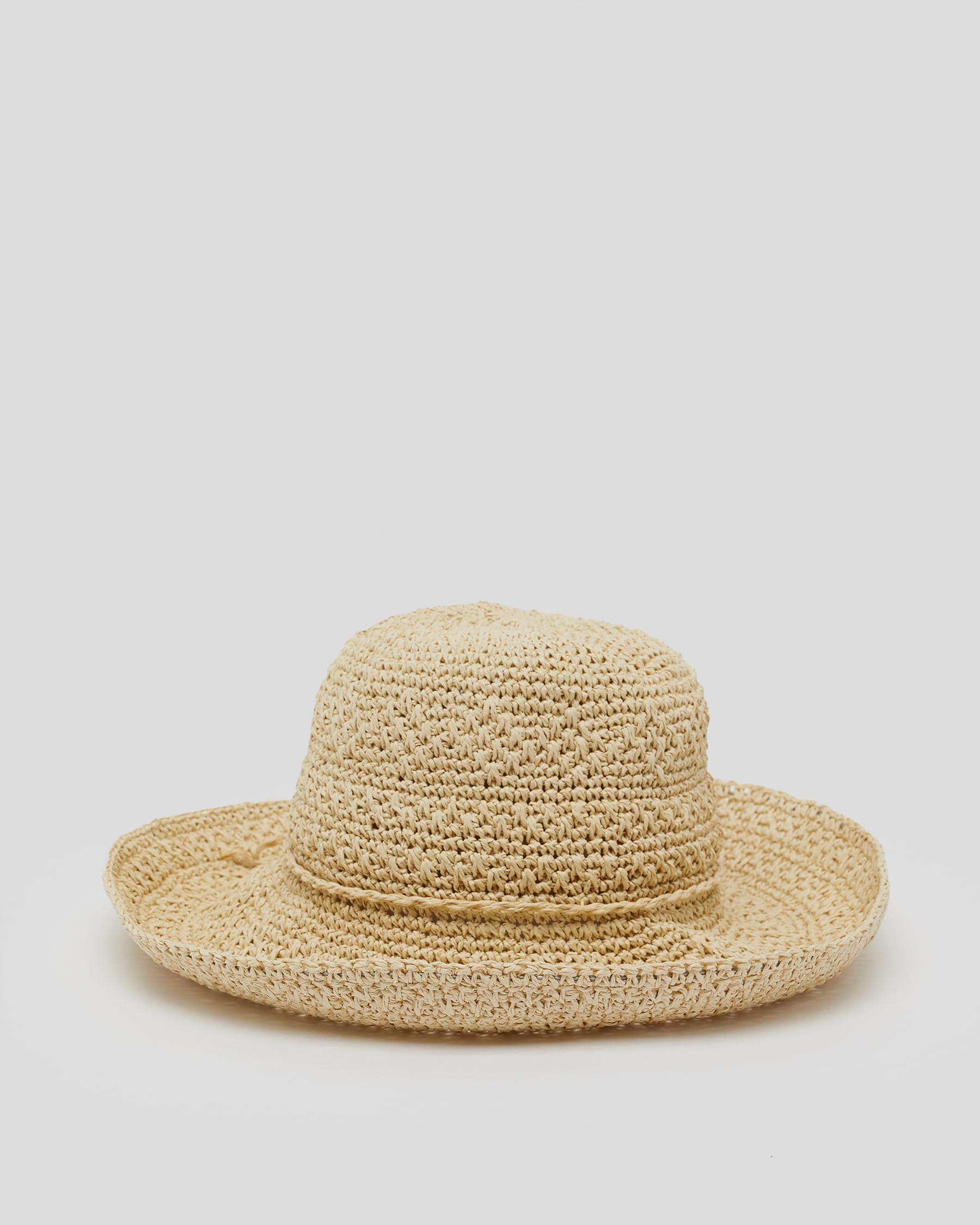 Shop Mooloola Nessie Floppy Hat In Natural - Fast Shipping & Easy ...