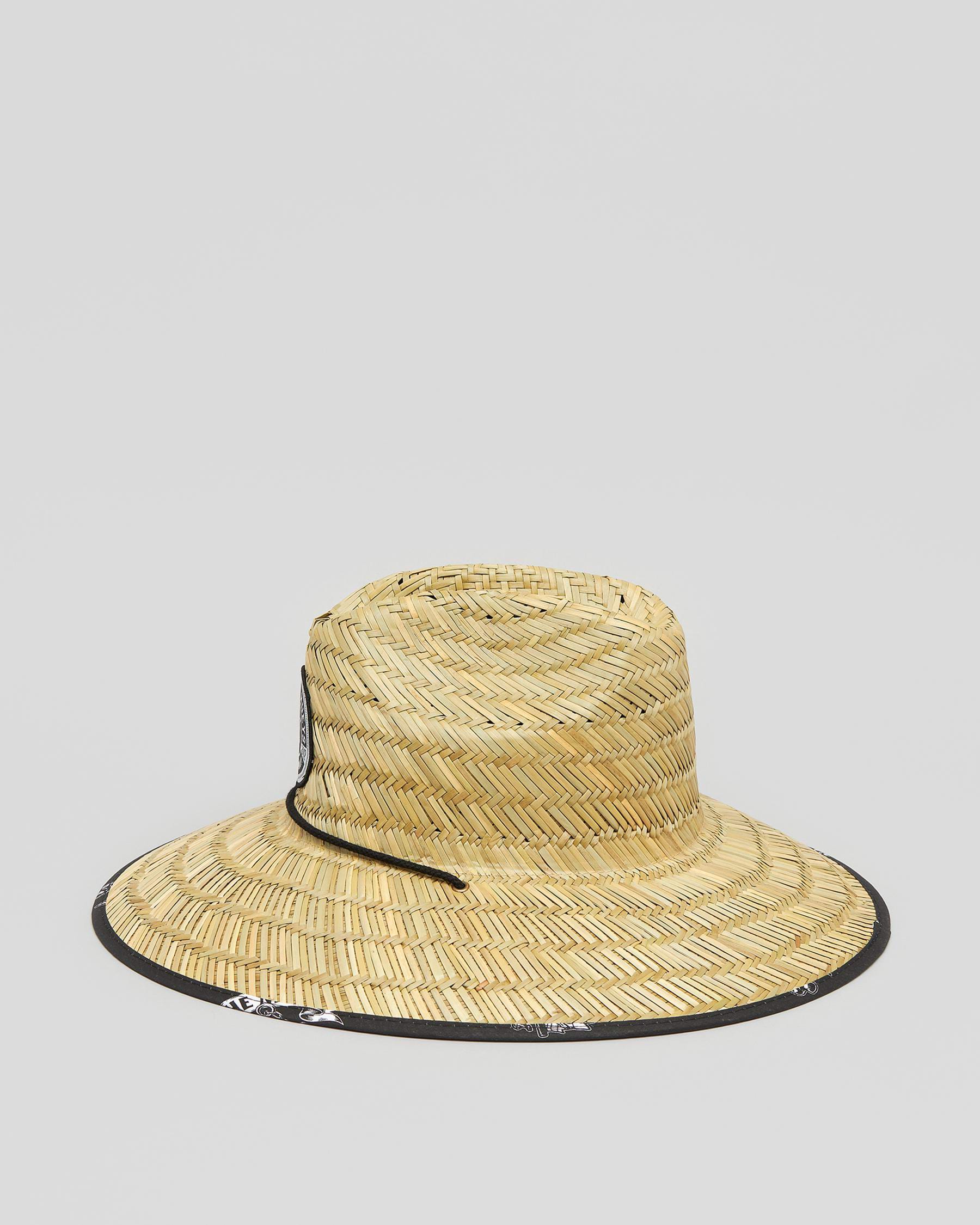 The Mad Hueys Surf Fish Party Straw Hat In Natural - FREE