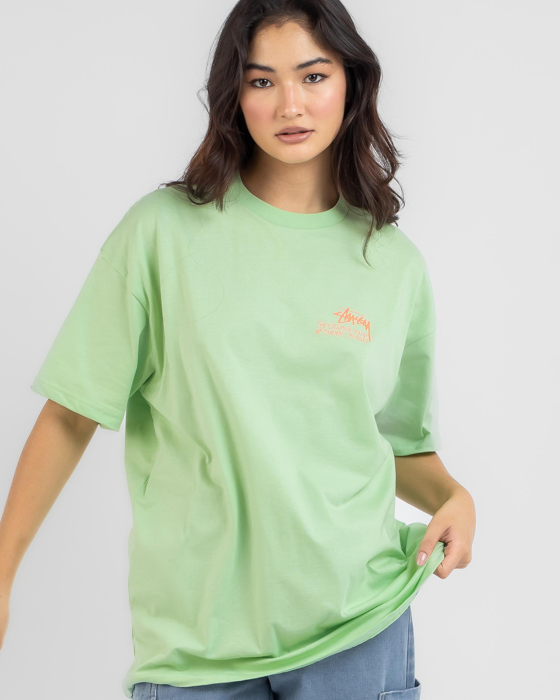 Stussy Summer Relaxed T-Shirt In Mint - Fast Shipping & Easy Returns ...