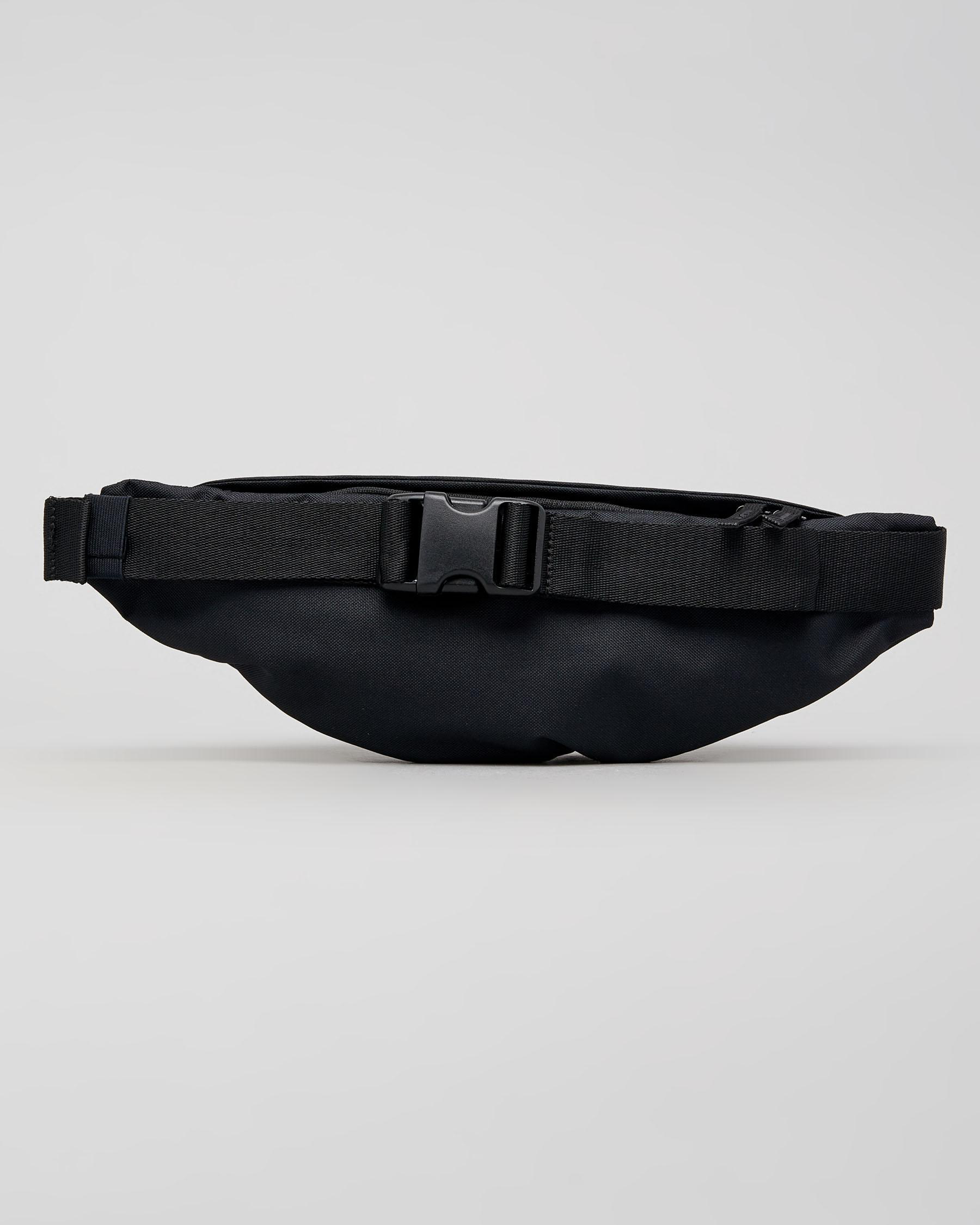Shop Nike Heritage Bum Bag In Black/black/white - Fast Shipping & Easy ...