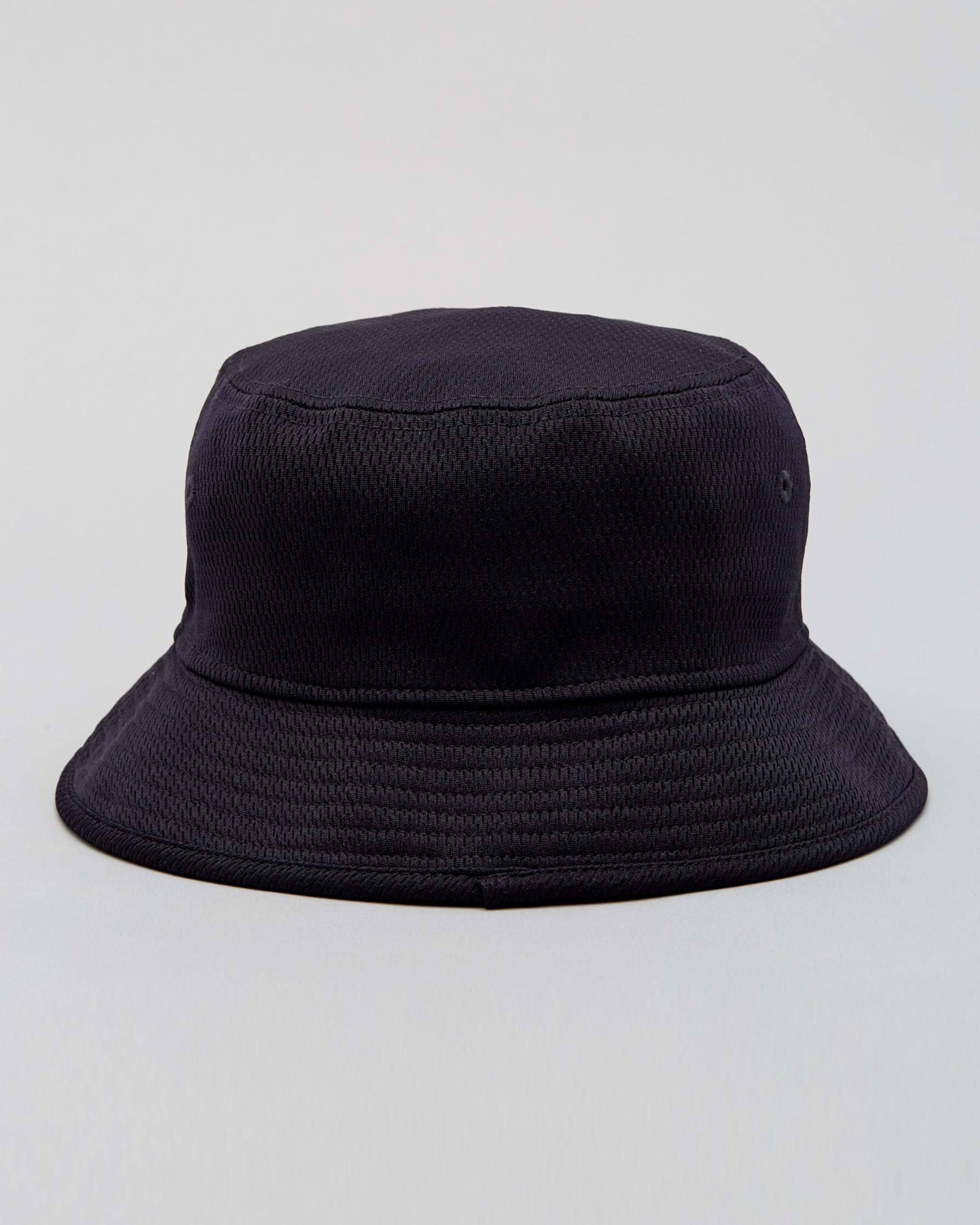 Shop New Era New York Yankees Bucket Mesh Hat In Navy - Fast Shipping ...