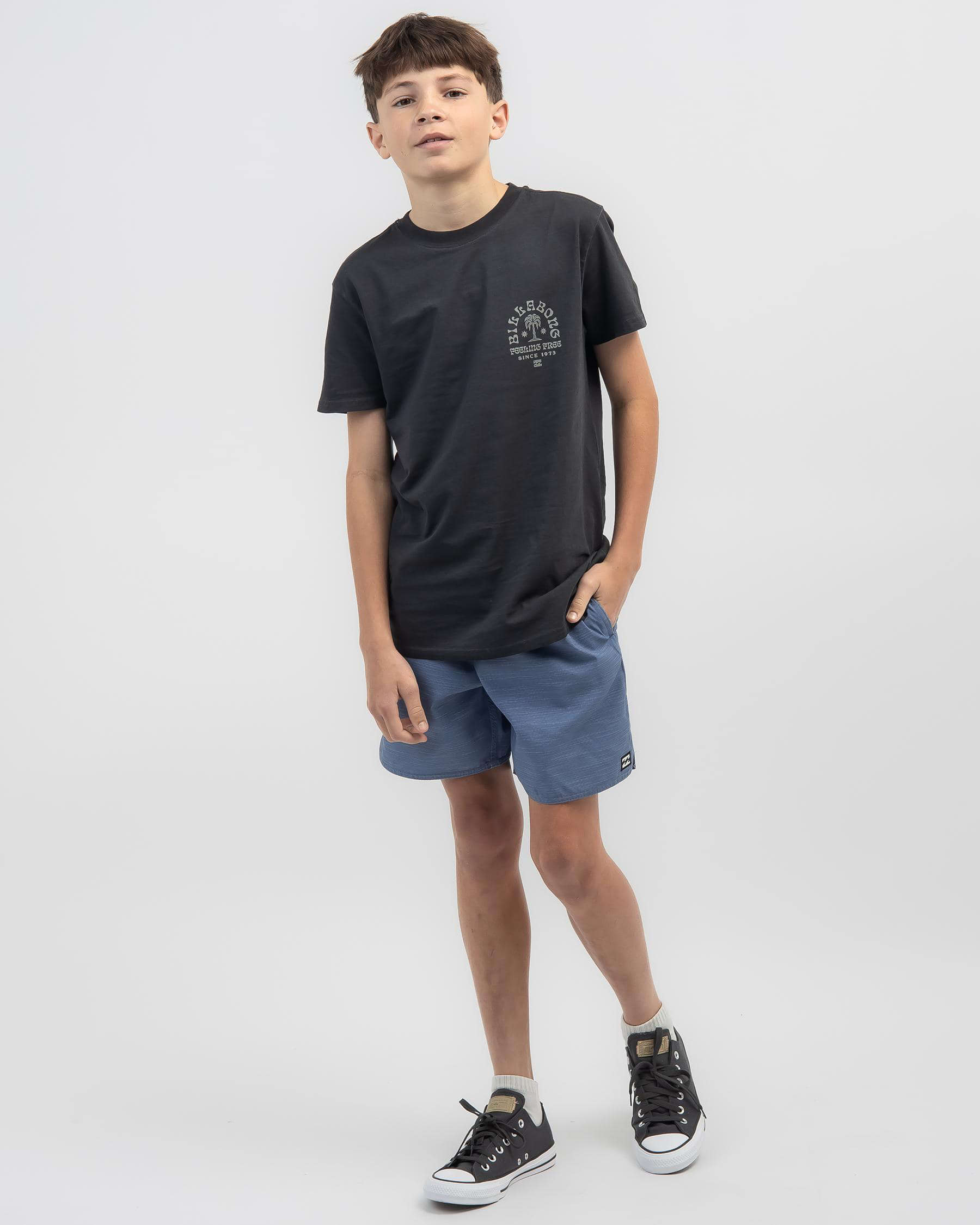 Billabong Boys' Sergio Layback Beach Shorts In North Sea - FREE ...