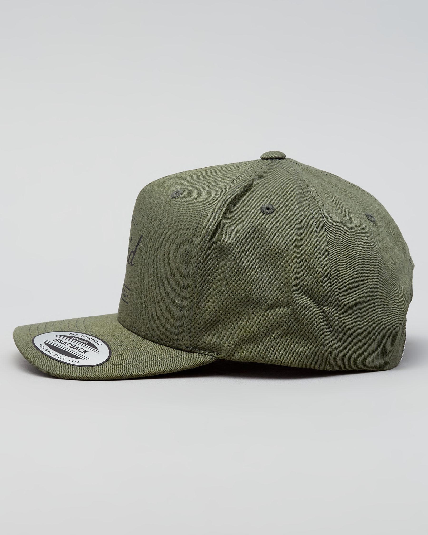 Lucid Wedge Snapback Cap In Olive - Fast Shipping & Easy Returns - City ...