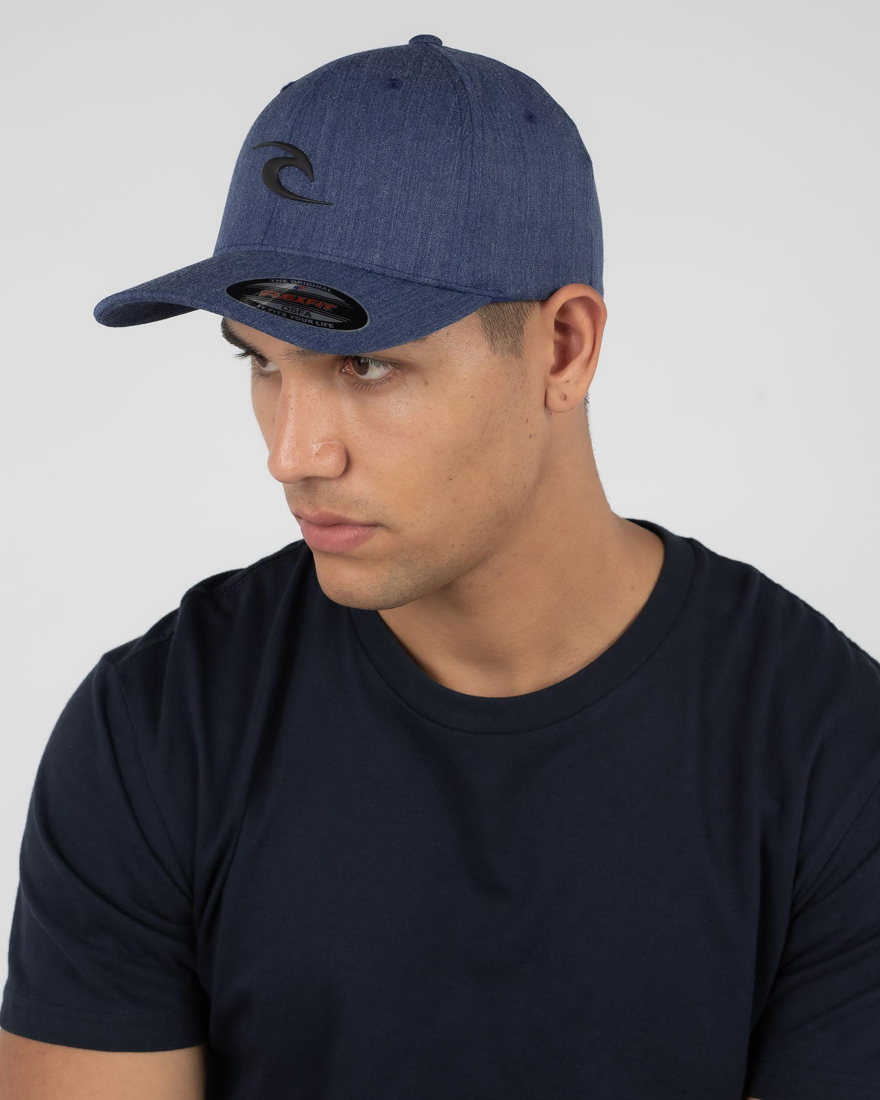 Shop Rip Curl Tepan Weld Flexfit Cap In Navy - Fast Shipping & Easy ...