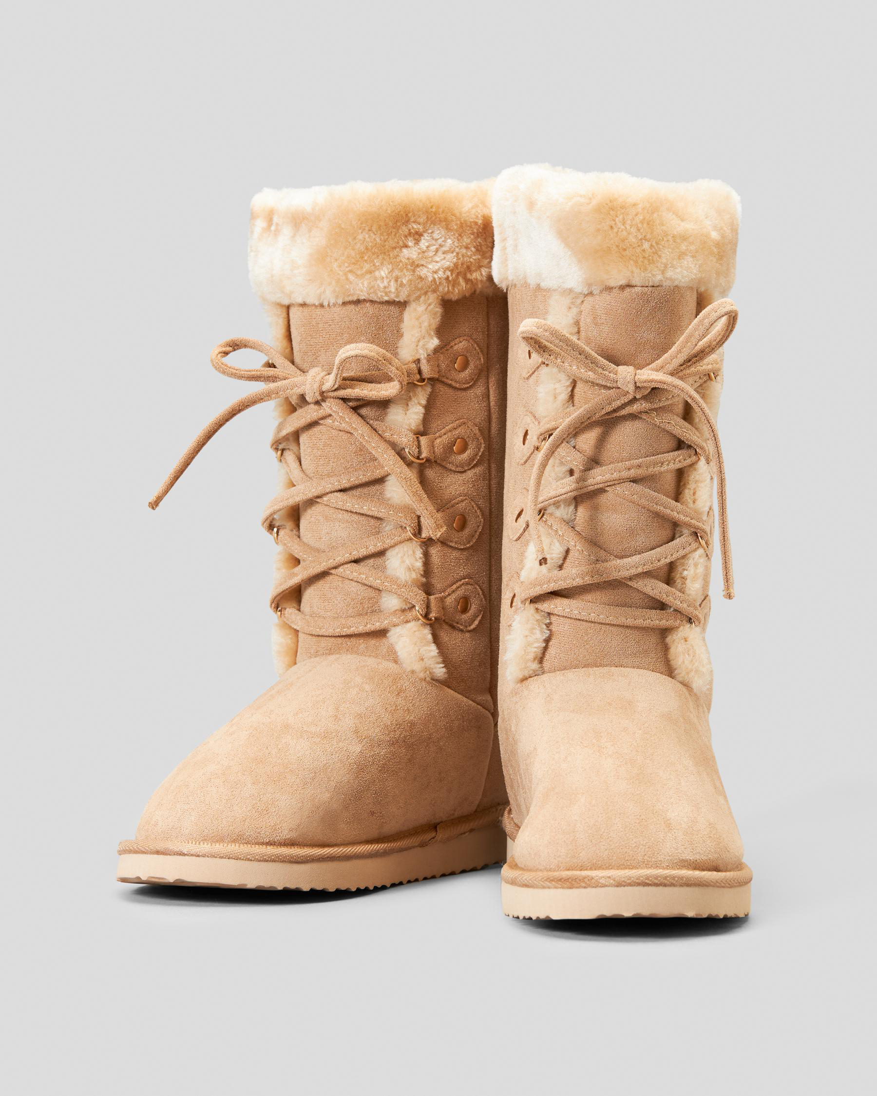 Mooloola Anton Slipper Boots In Camel - Fast Shipping & Easy Returns ...