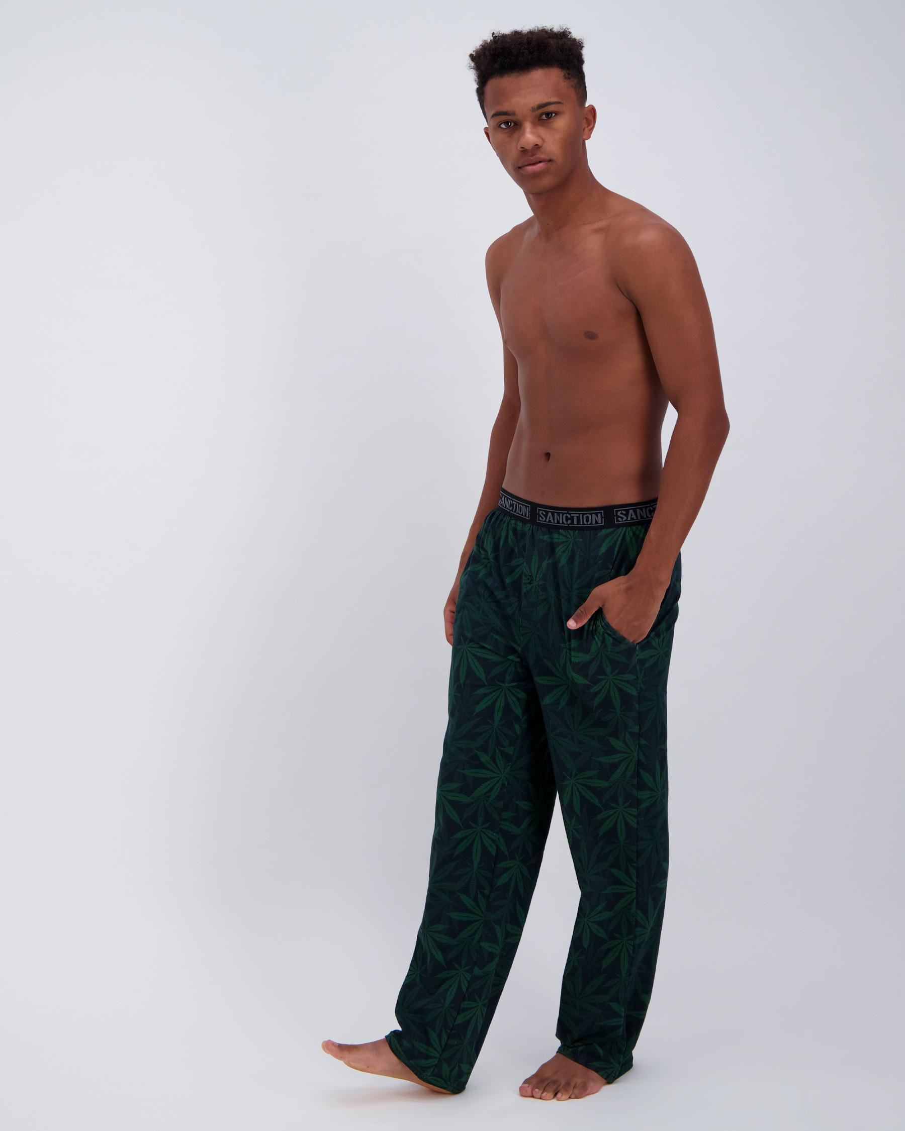 Shop Sanction Hemp Pyjama Pants In Black Olive Fast Shipping And Easy Returns City Beach Australia