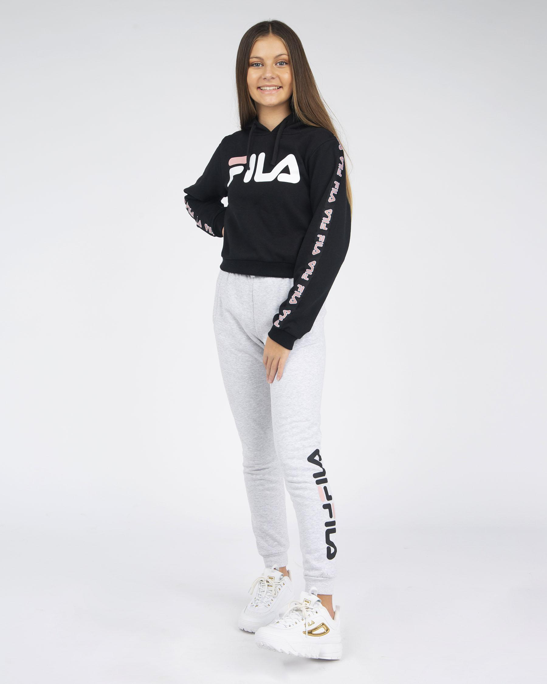 Fila Girls' Harlow Track Pants In Light Grey Marle - Fast Shipping ...