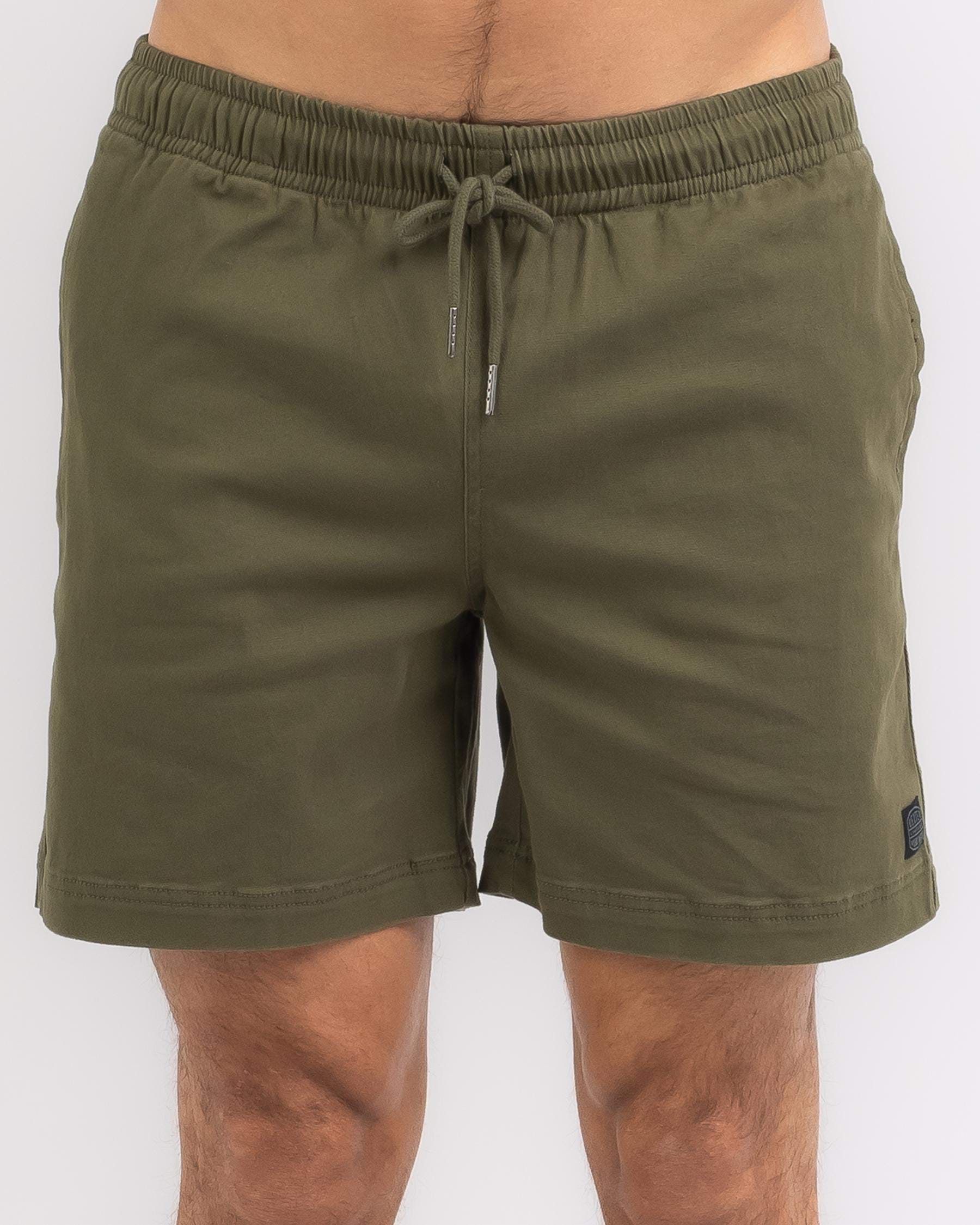 Shop Dexter District Mully Shorts In Olive - Fast Shipping & Easy ...