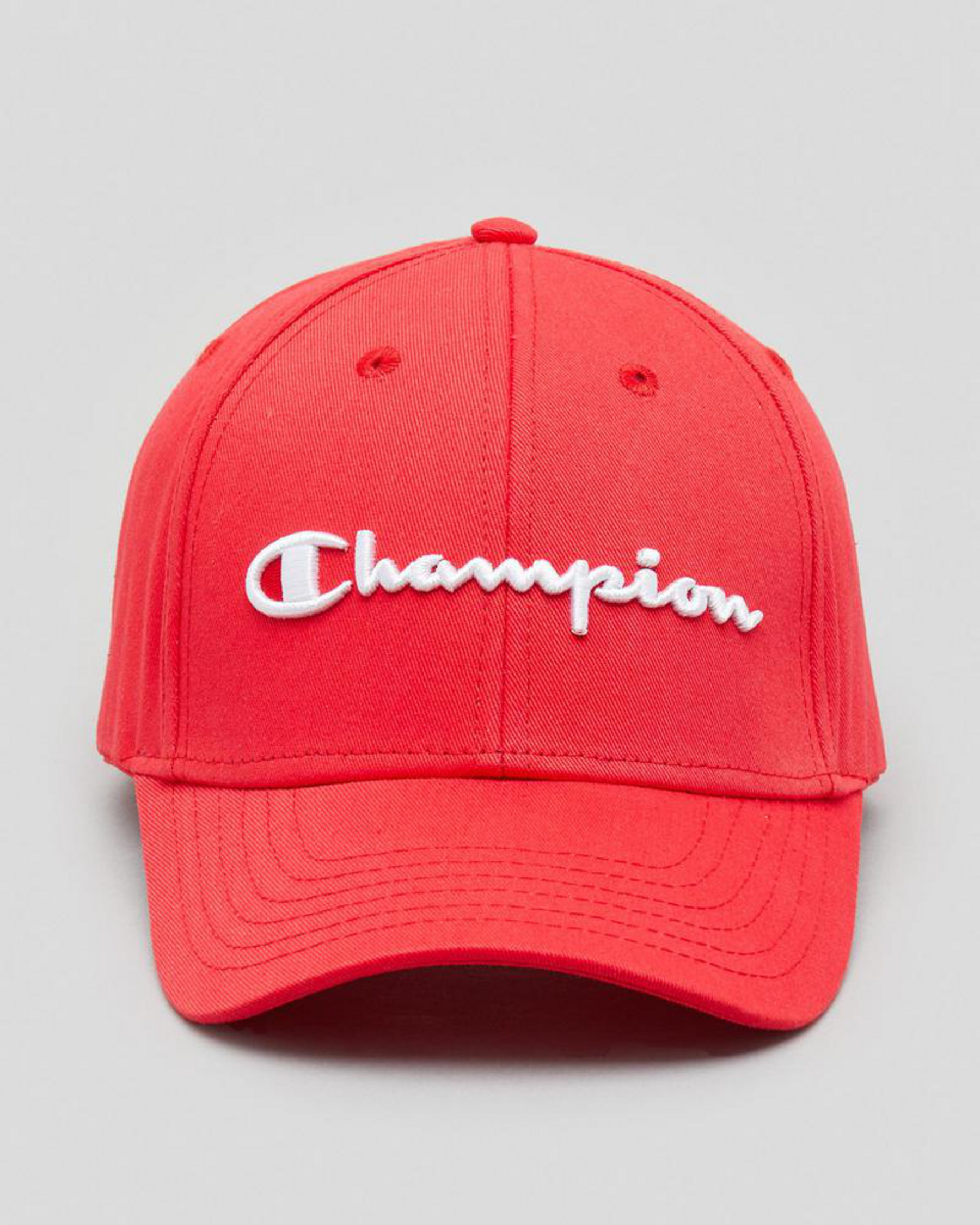 champion hats red