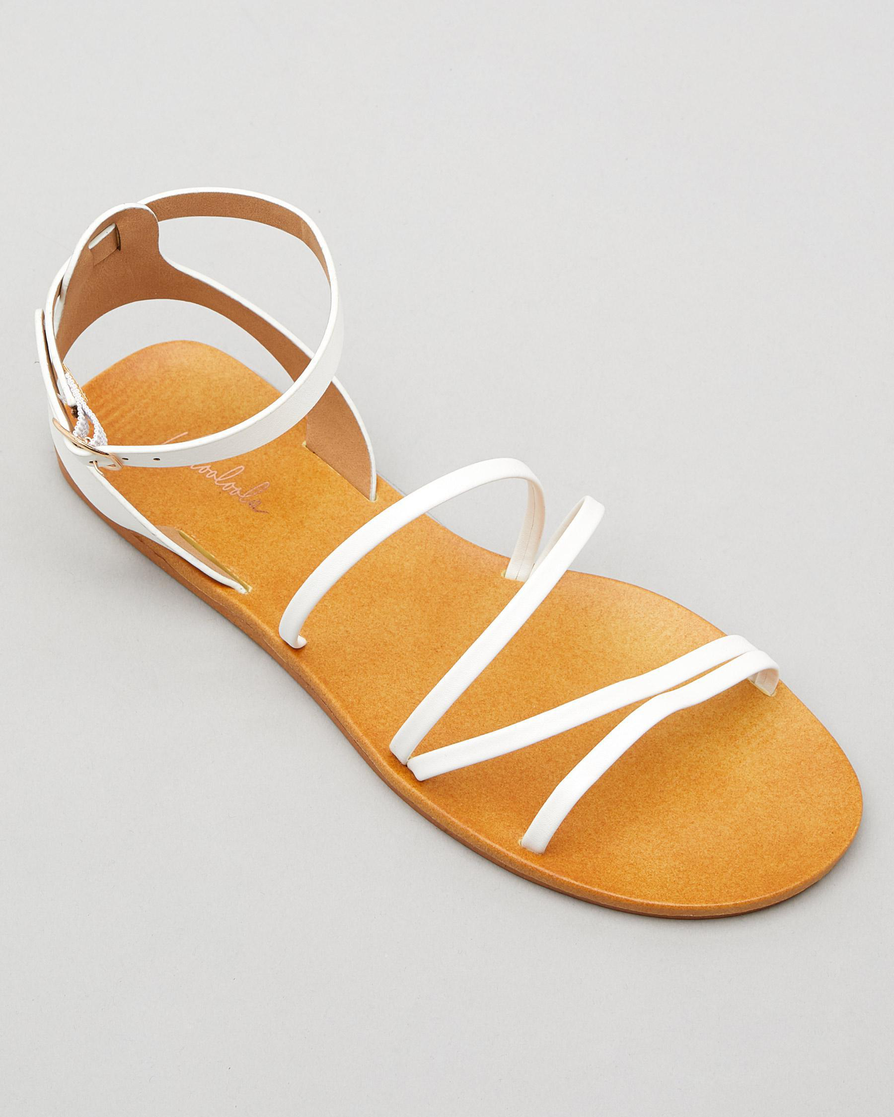 Shop Mooloola Arya Sandals In White - Fast Shipping & Easy Returns ...