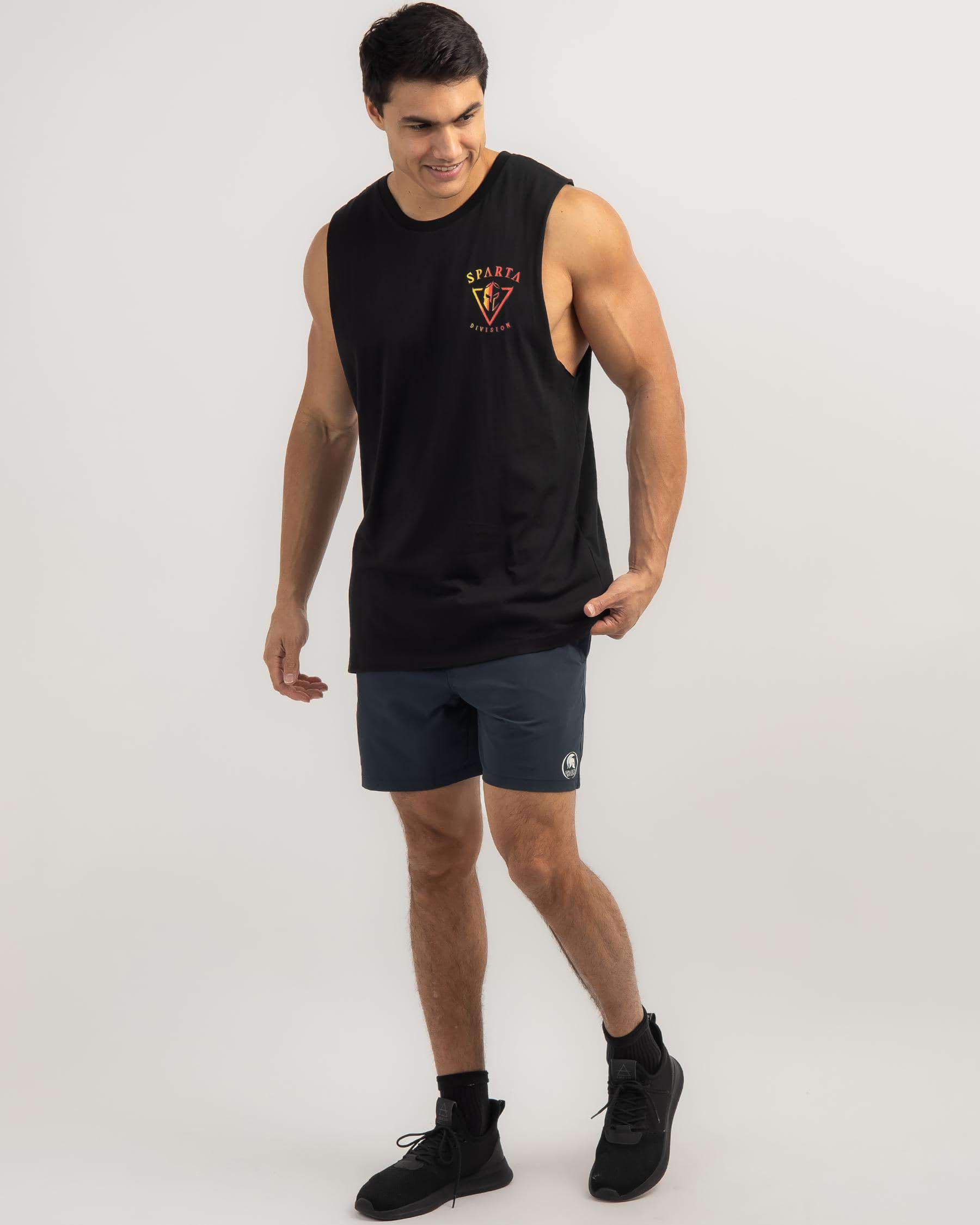 Shop Sparta Battle Muscle Tank In Black - Fast Shipping & Easy Returns ...