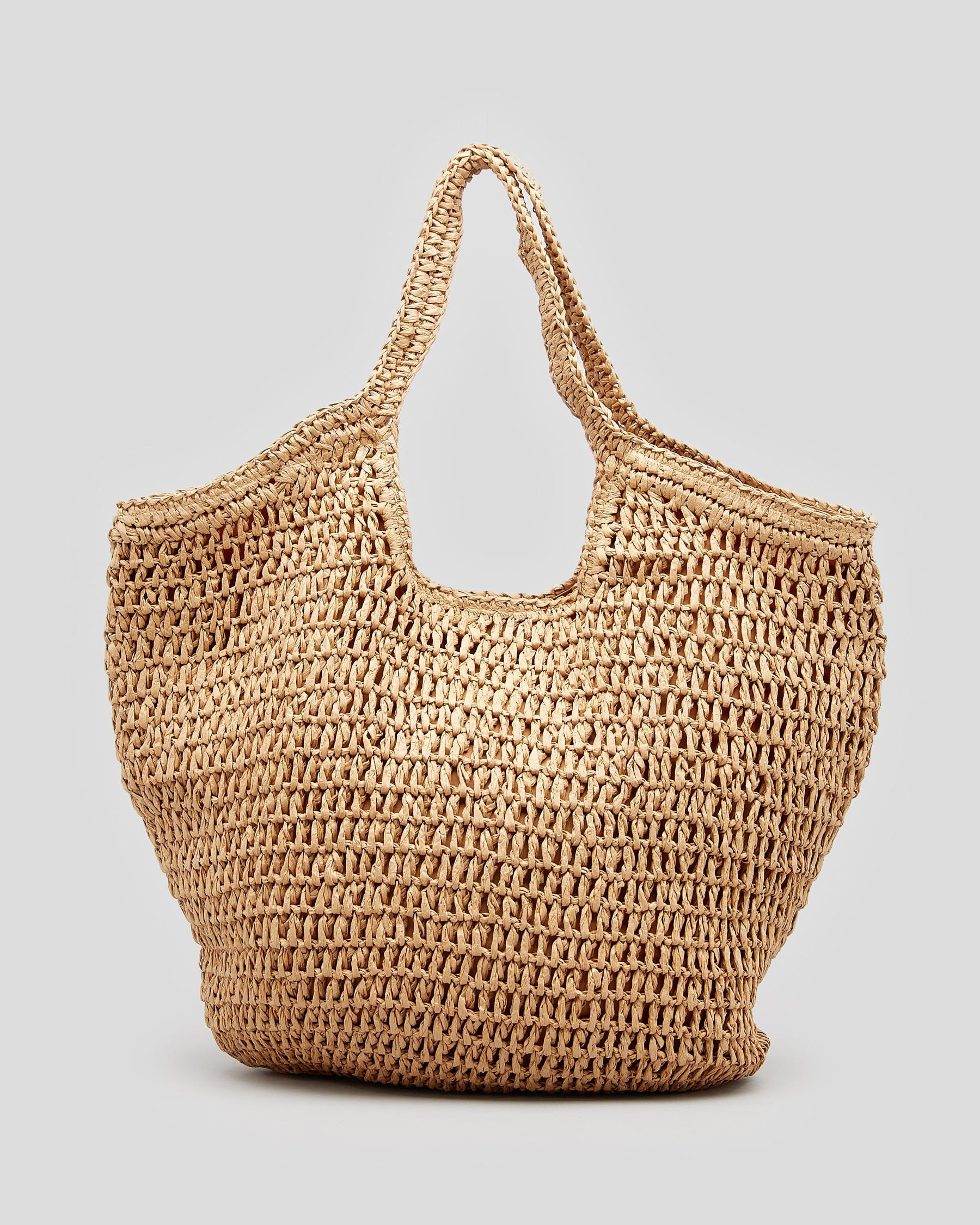 New Sunshine 3 L Woven Straw Tote Bag