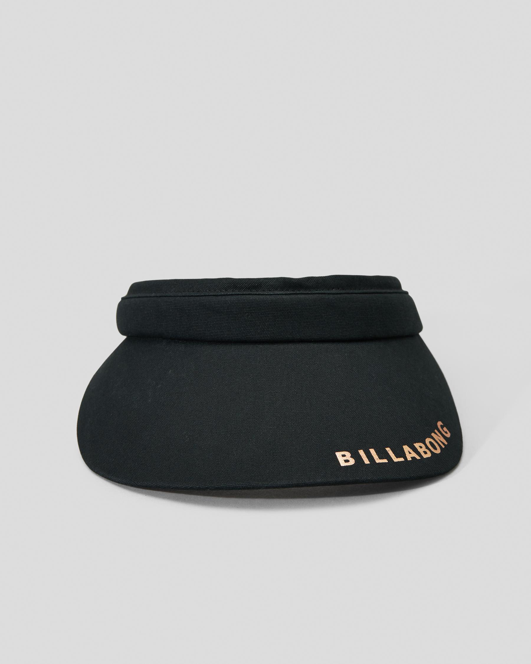 Billabong Society Beach Visor In Black - FREE* Shipping & Easy Returns ...