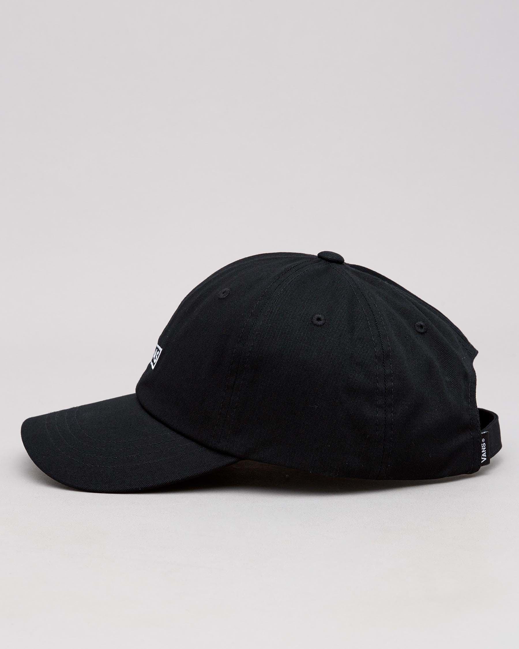 Shop Vans Curved Bill Jockey Cap In Black - Fast Shipping & Easy ...