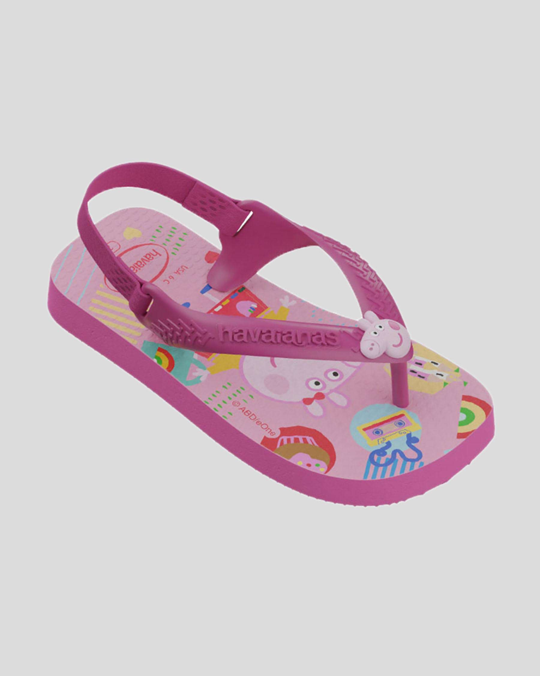 Shop Havaianas Toddlers' Peppa Pig Thongs In Pink Flux - Fast Shipping ...