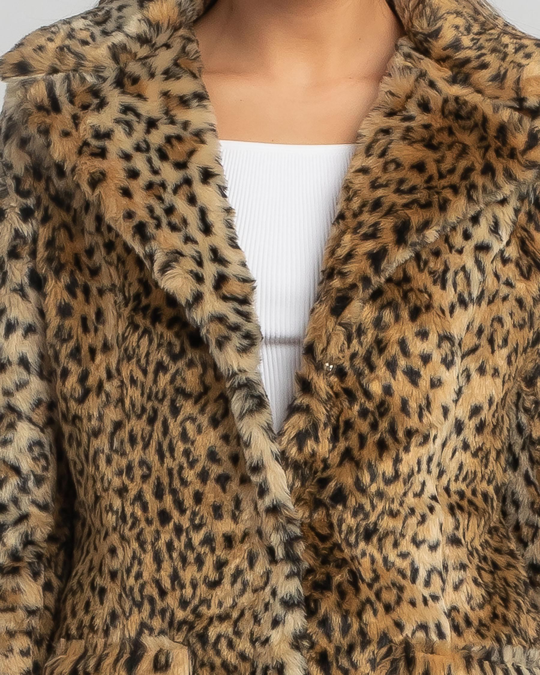 Shop Ava And Ever Kingdom Jacket In Leopard - Fast Shipping & Easy ...