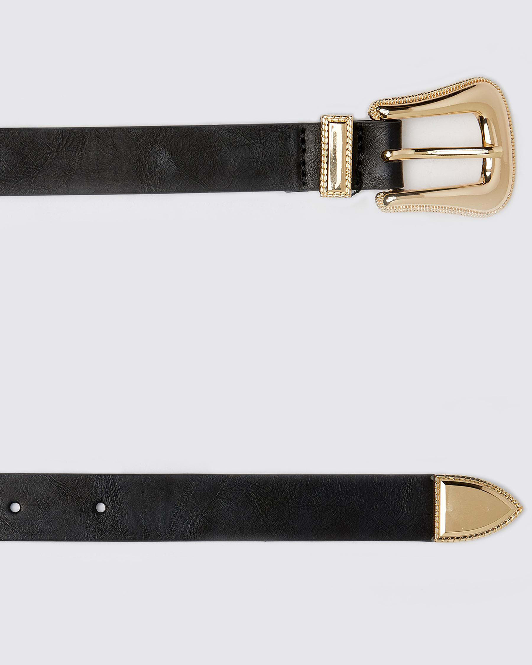 Shop Mooloola Gina Belt In Black/gold - Fast Shipping & Easy Returns ...