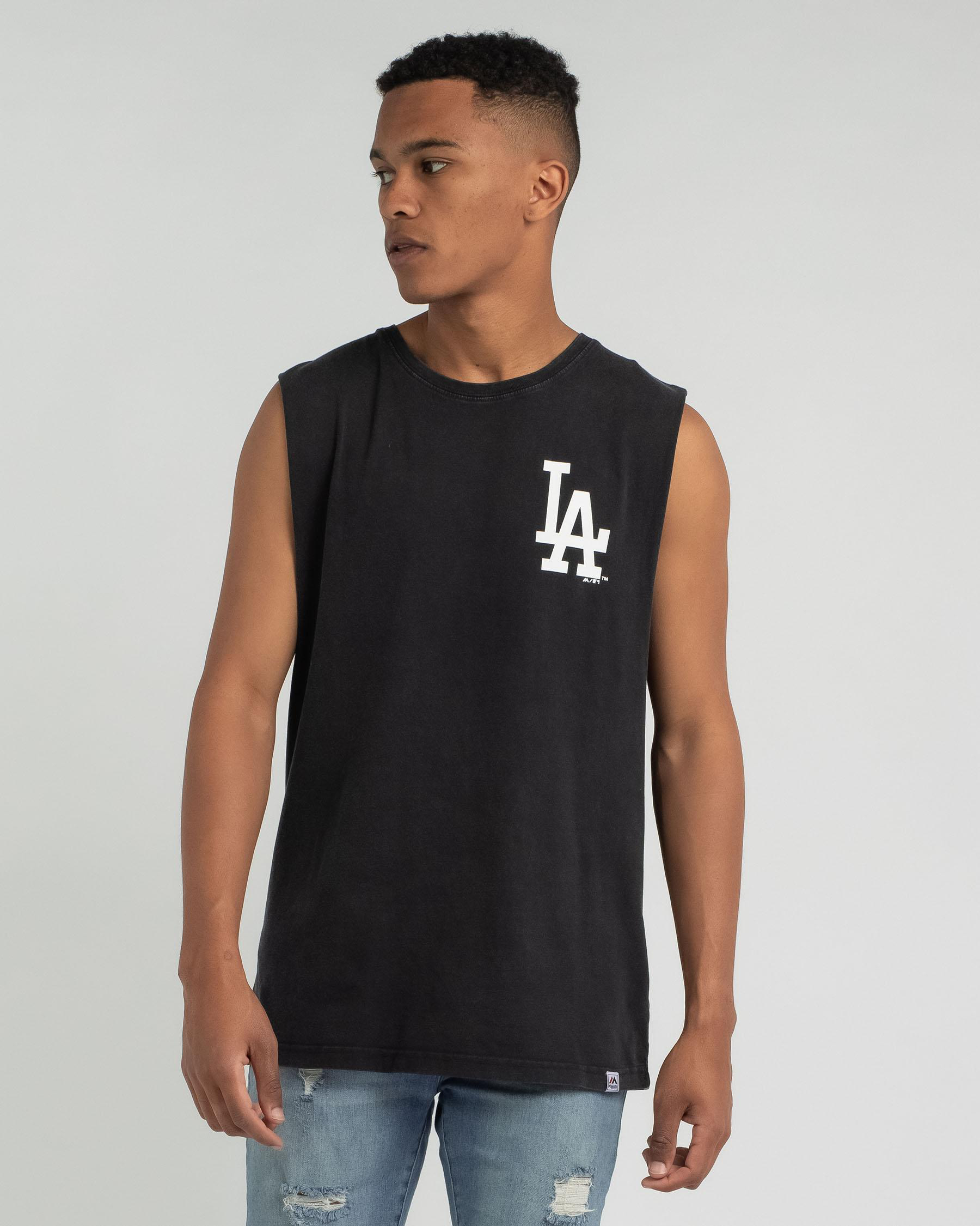 Majestic Dodgers Muscle Tank In Black - FREE* Shipping & Easy Returns -  City Beach United States